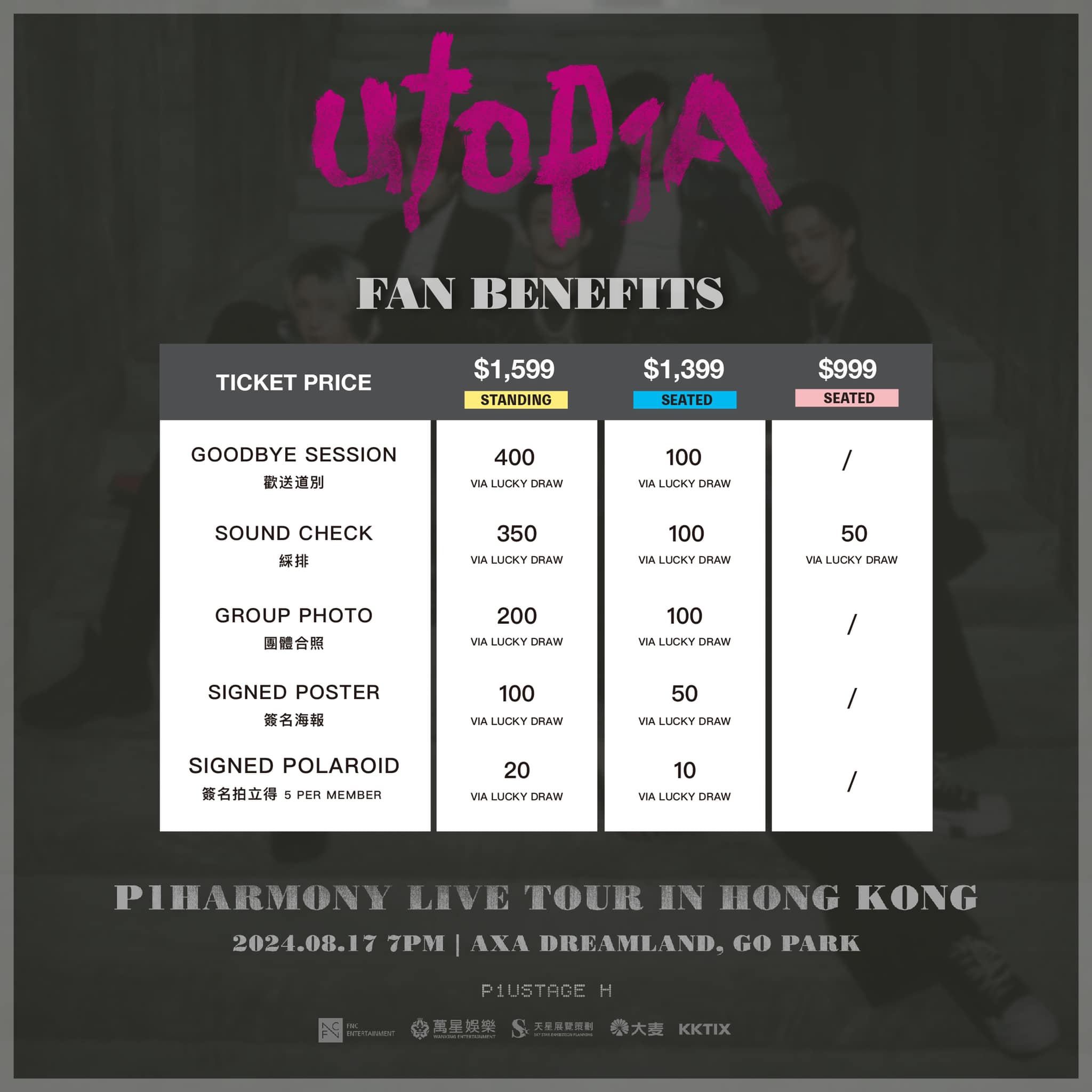 P1Harmony Concert Hong Kong Fan Welfare