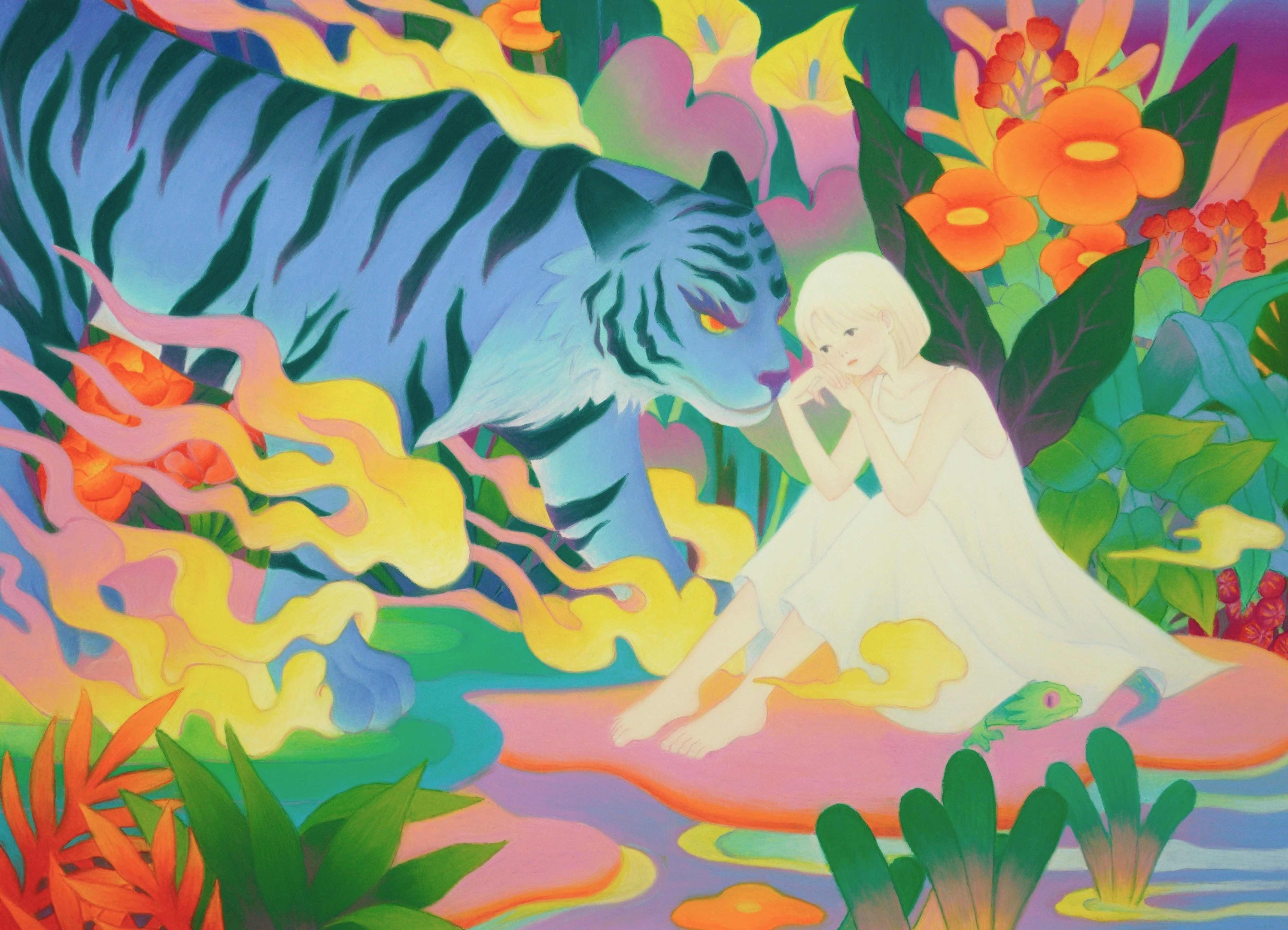 「韓國色彩K •Color—韓國國際藝術聯展」展出藝術家：Yuja擅於透過畫作表達了她內心中的潛意識