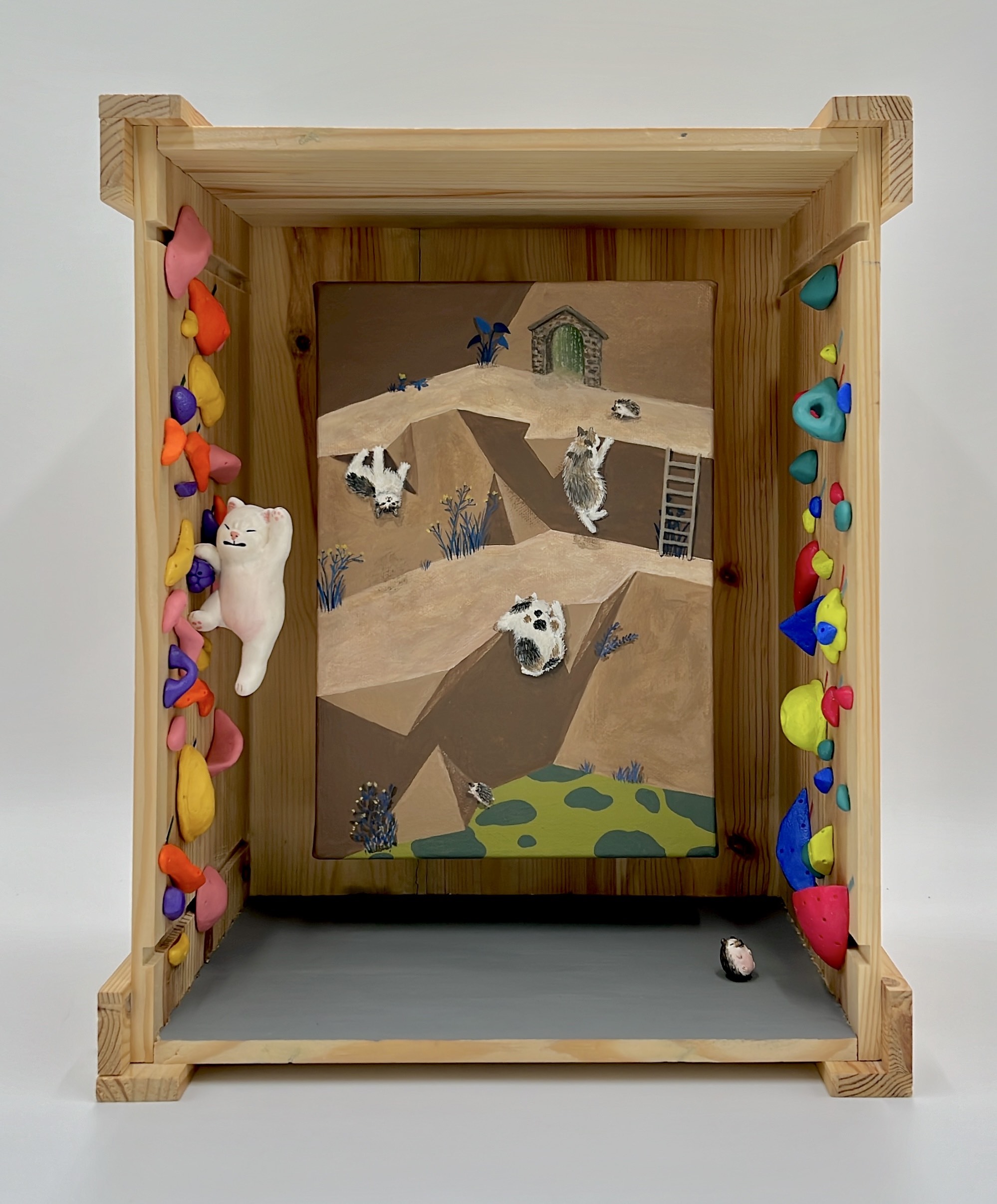 「韓國色彩K •Color—韓國國際藝術聯展」展出藝術家：LeeToll以孩童閱讀童話時，充滿著希望與期待的視角與眼光，觀看著生活在現實的現代人