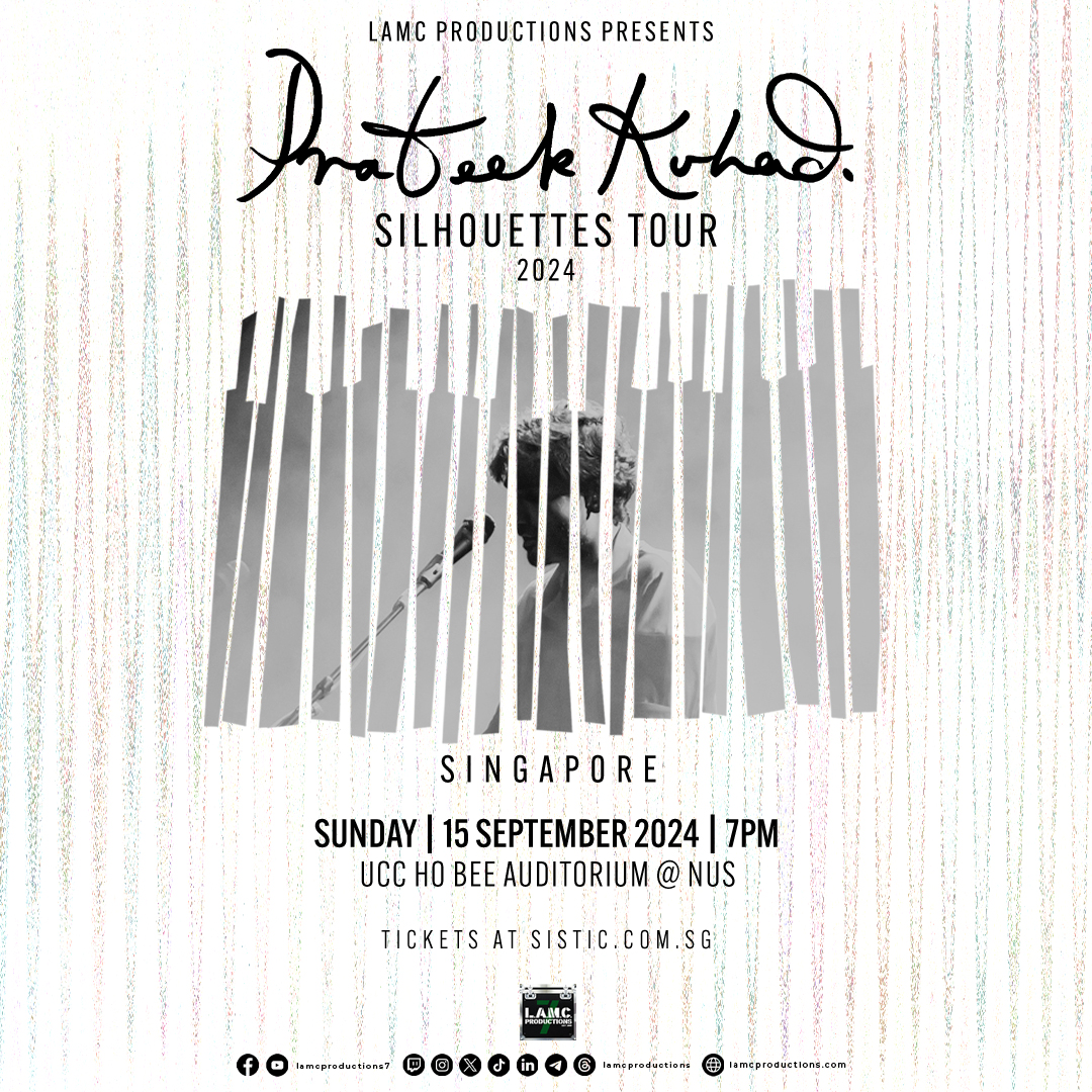 Singer-songwriter Prateek Kuhad is coming to Singapore once again with his highly anticipated Silhouettes Tour on Septemer 15!