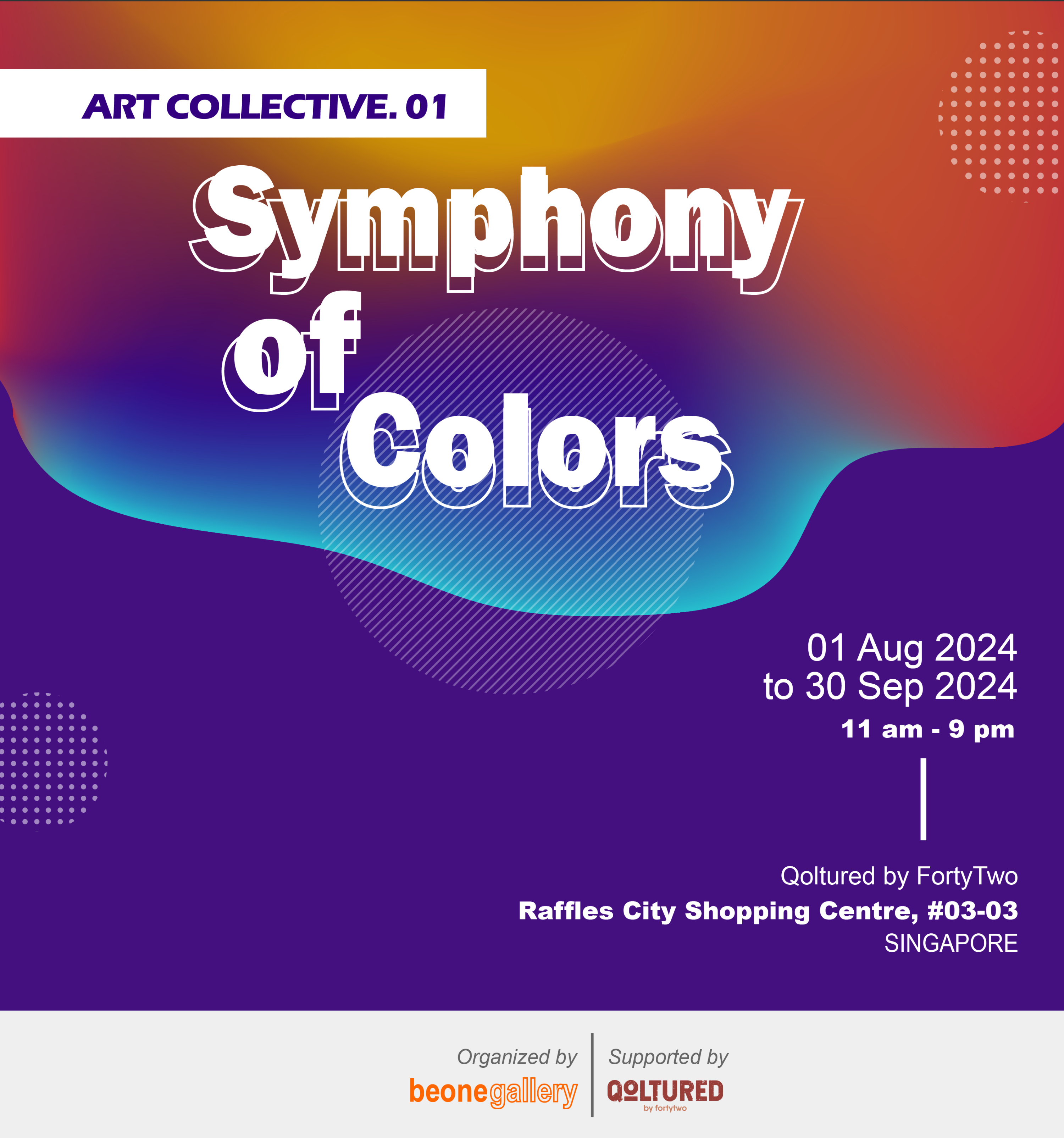 "Art Collective .01 - Symphony of colors”, a highly anticipated exhibition, marks the inaugural collaboration between FortyTwo, Singapore’s largest e-furniture brand, and Be One Gallery, a renowned art exhibition organizer.