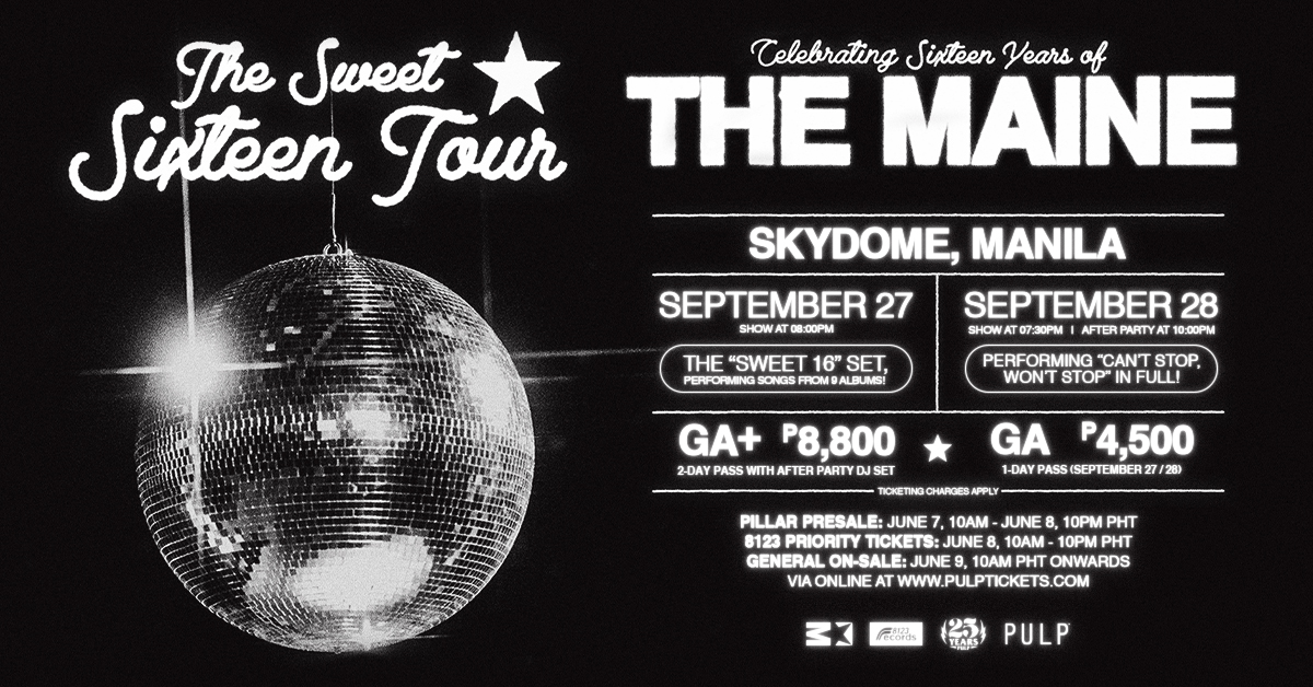 The Maine’s Sweet Sixteen Tour in Manila｜Concert