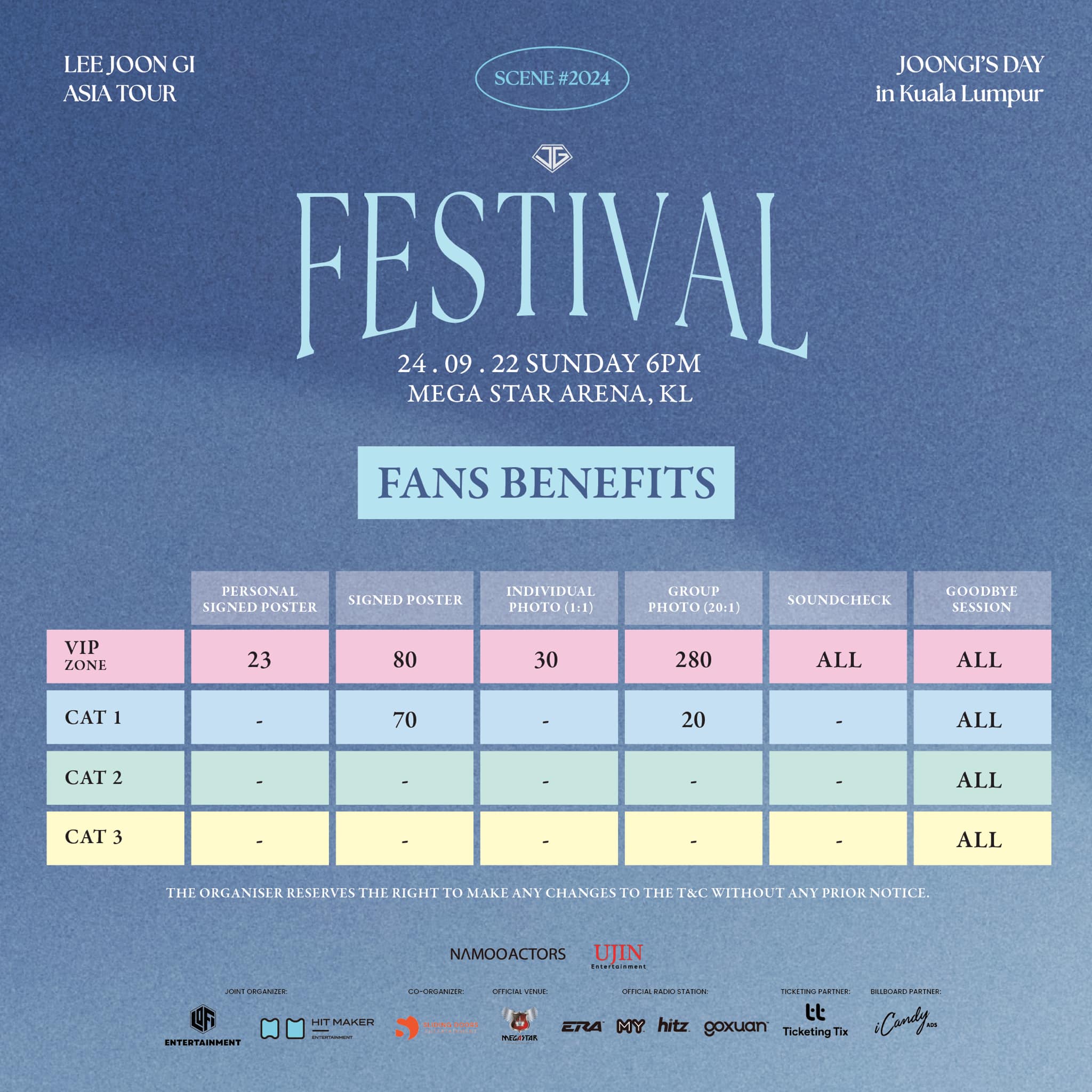 2024 LEE JOON GI in KL fanmeeting fans benefits