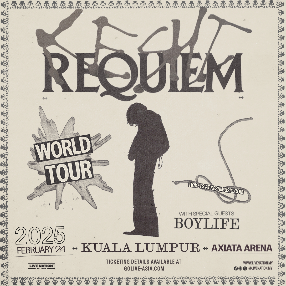 keshi Concert 2025 REQUIEM World Tour in Kuala Lumpur