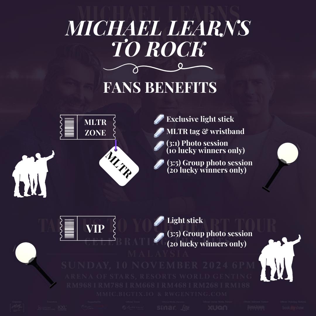 Michael Learns To Rock "Take Us To Your Heart" Tour in Malaysia Fans Benefits