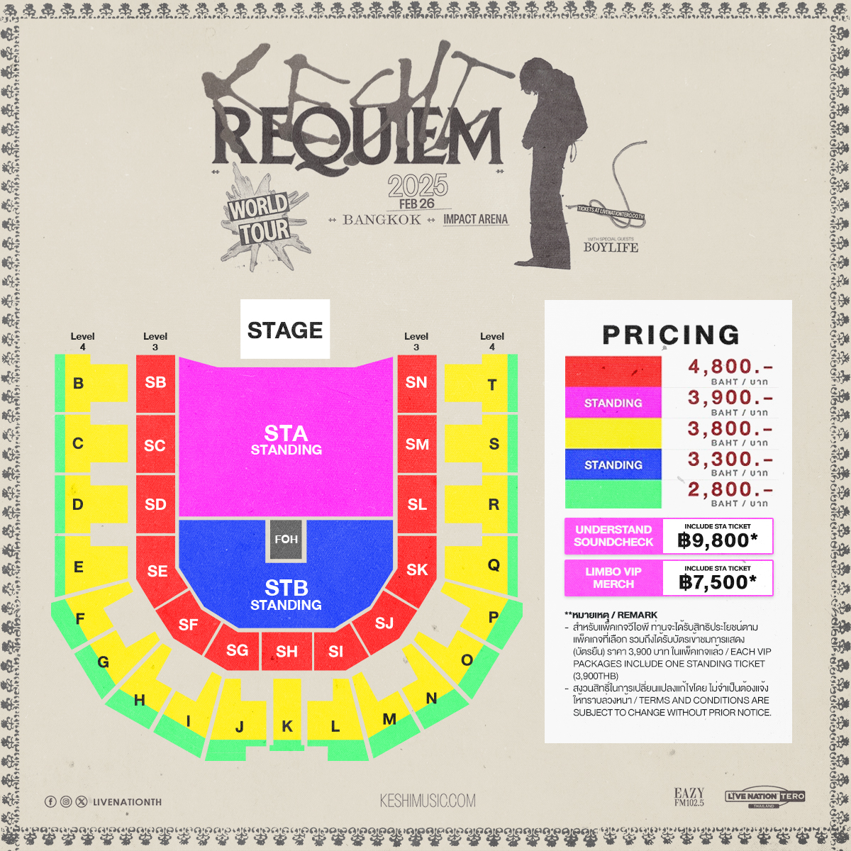 keshi Bangkok Concert 2025｜REQUIEM TOUR IN BANGKOK