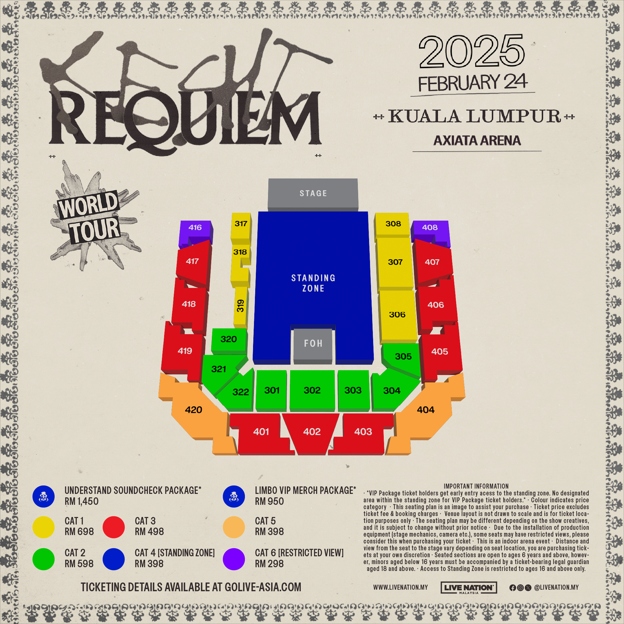 keshi Concert 2025 | REQUIEM World Tour in Kuala Lumpur