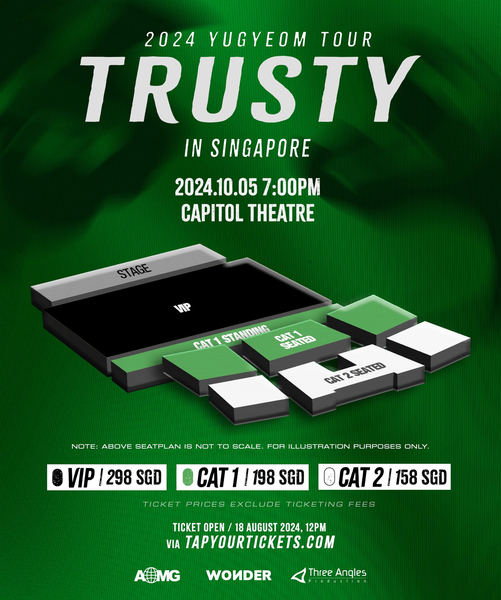 GOT7有謙新加坡演唱會票價及新加坡首都大廈演藝劇場Capitol Theatre座位圖