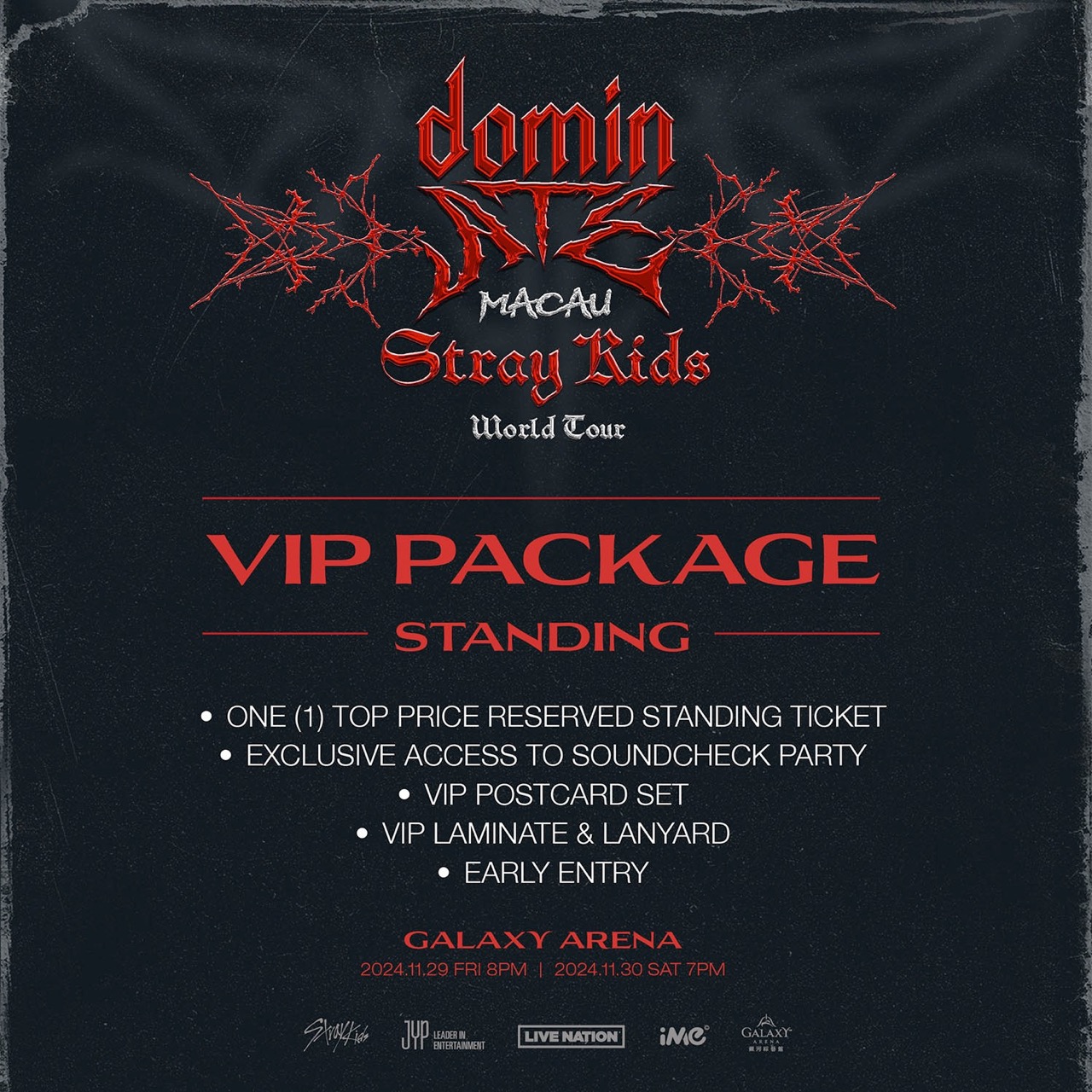 Stray Kids澳門場演唱會VIP Package