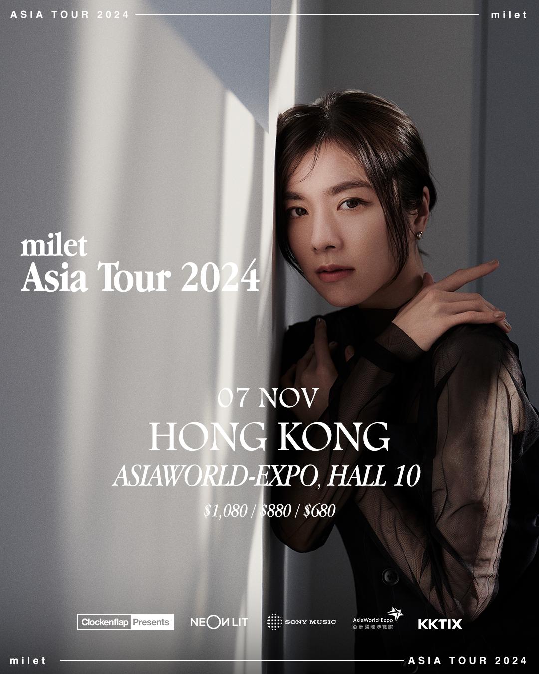 milet Asia Tour 2024 in Hong Kong Concert AsiaWorldExpo