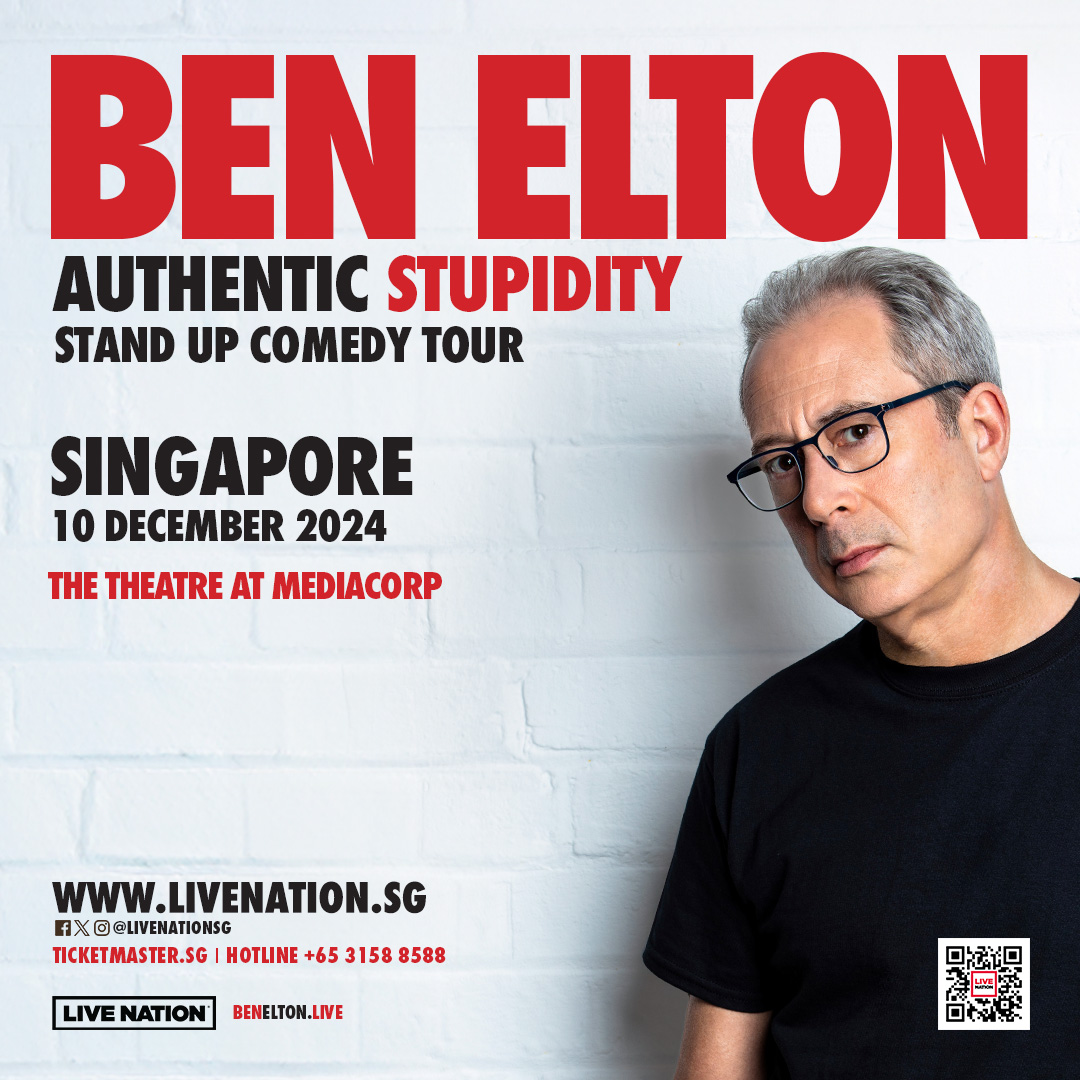 Ben Elton Authentic Stupidity Stand Up Comedy Tour Singapore