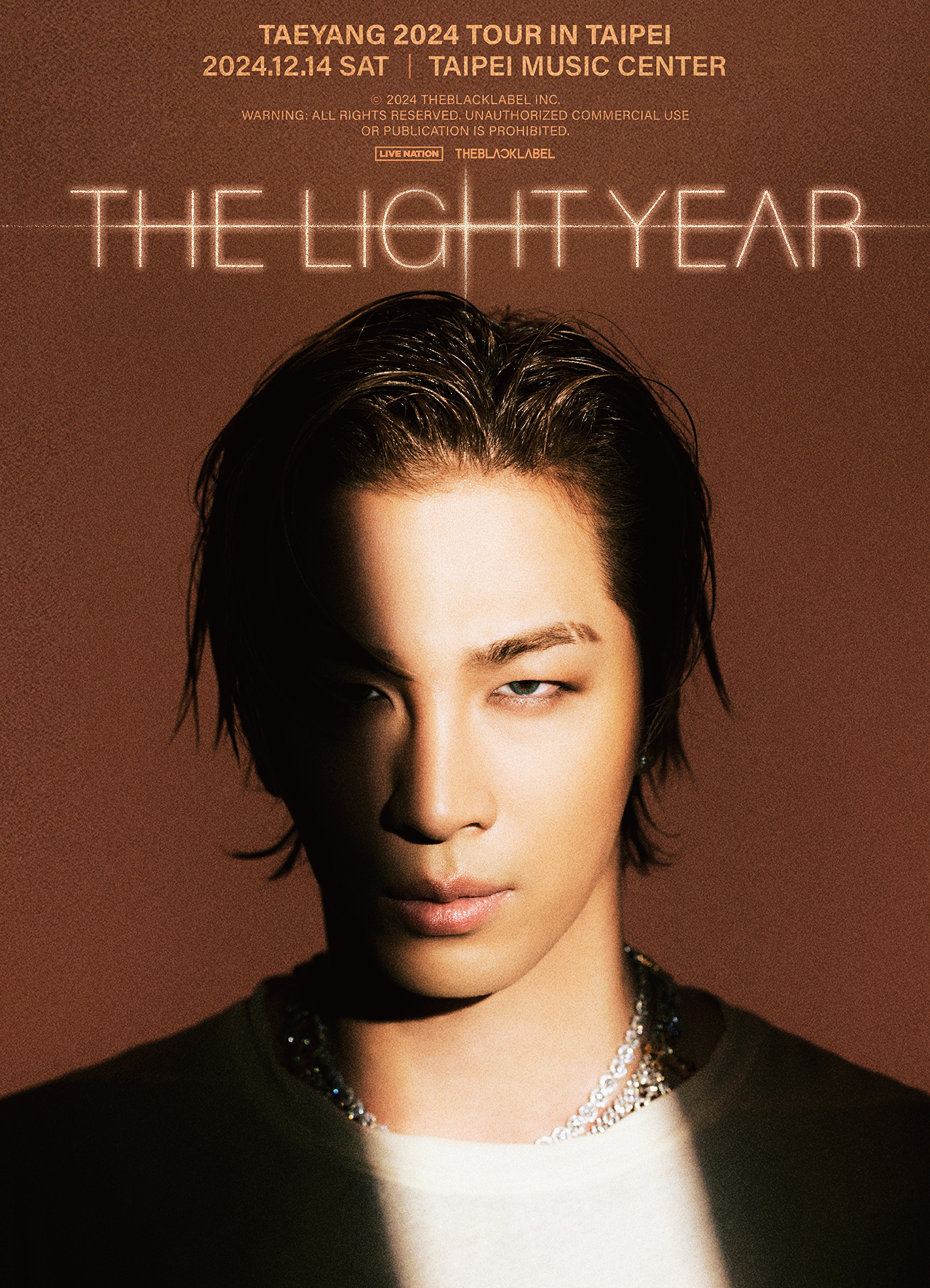BIGBANG member TAEYANG is finally bringing his solo concert “TAEYANG 2024 TOUR [THE LIGHT YEAR]” back to TAIPEI on 14 December at Taipei Music Center!