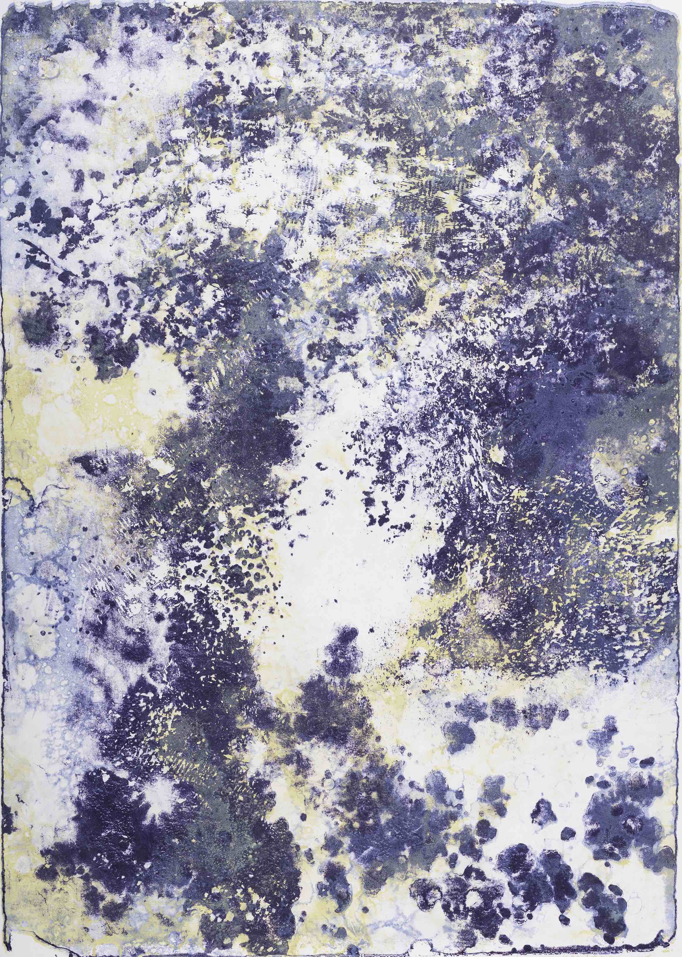 黃伊萍運用石版畫技術探索人與空間的關係與連結。