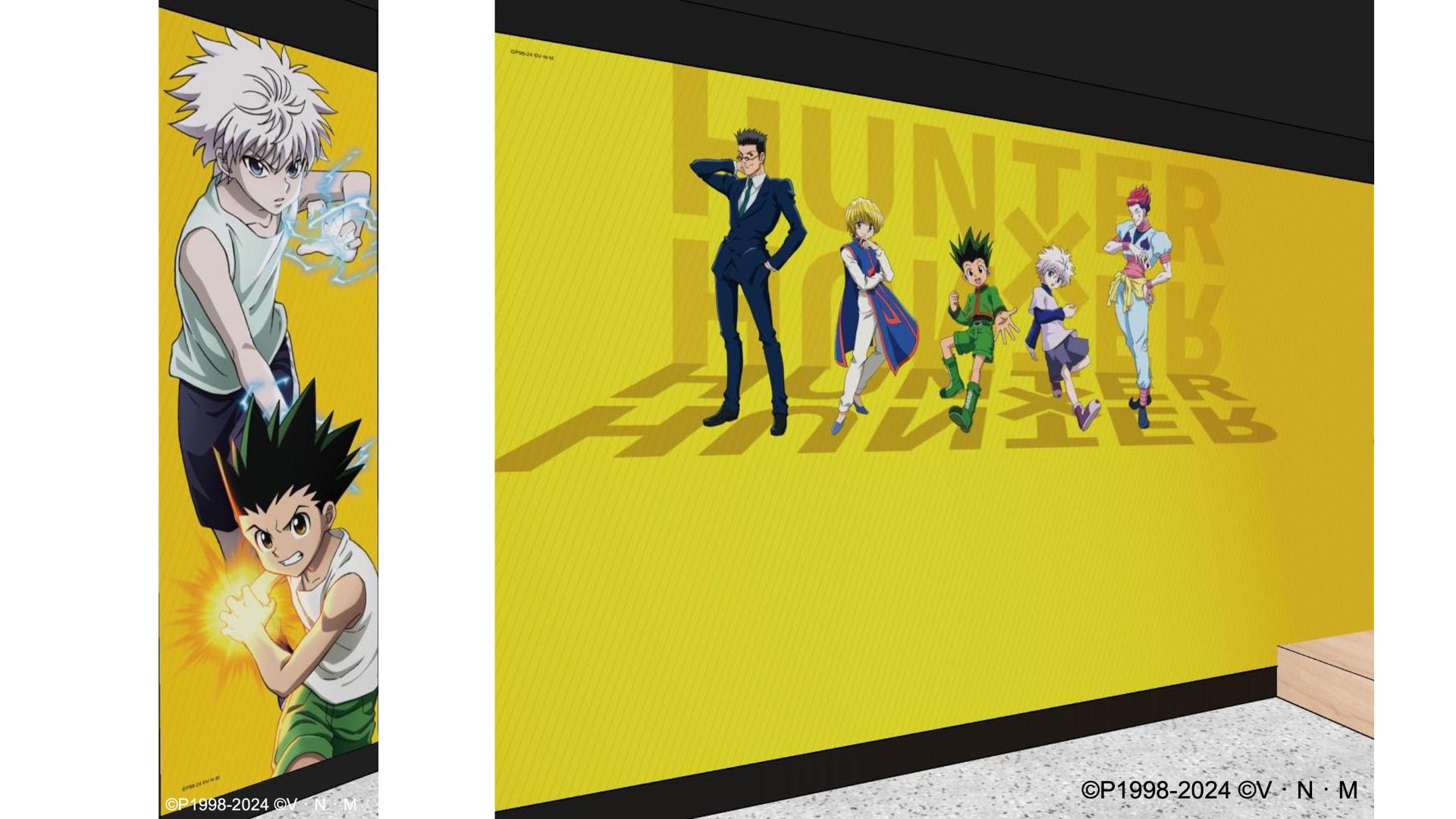 《HUNTER×HUNTER獵人》輕食店打卡點-「念能力牆」、「五大角色」