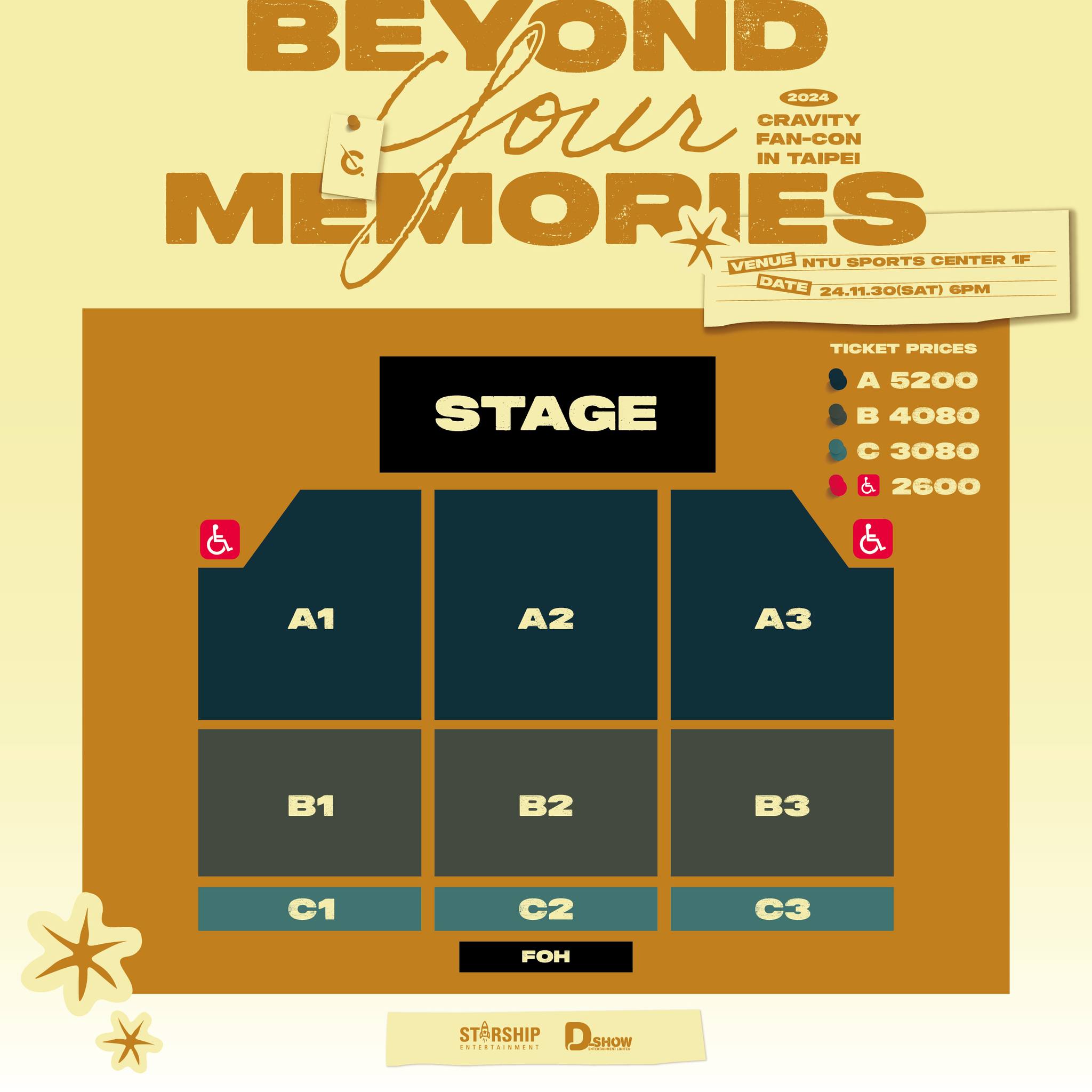 CRAVITY台北fan-con演唱會票價及座位圖