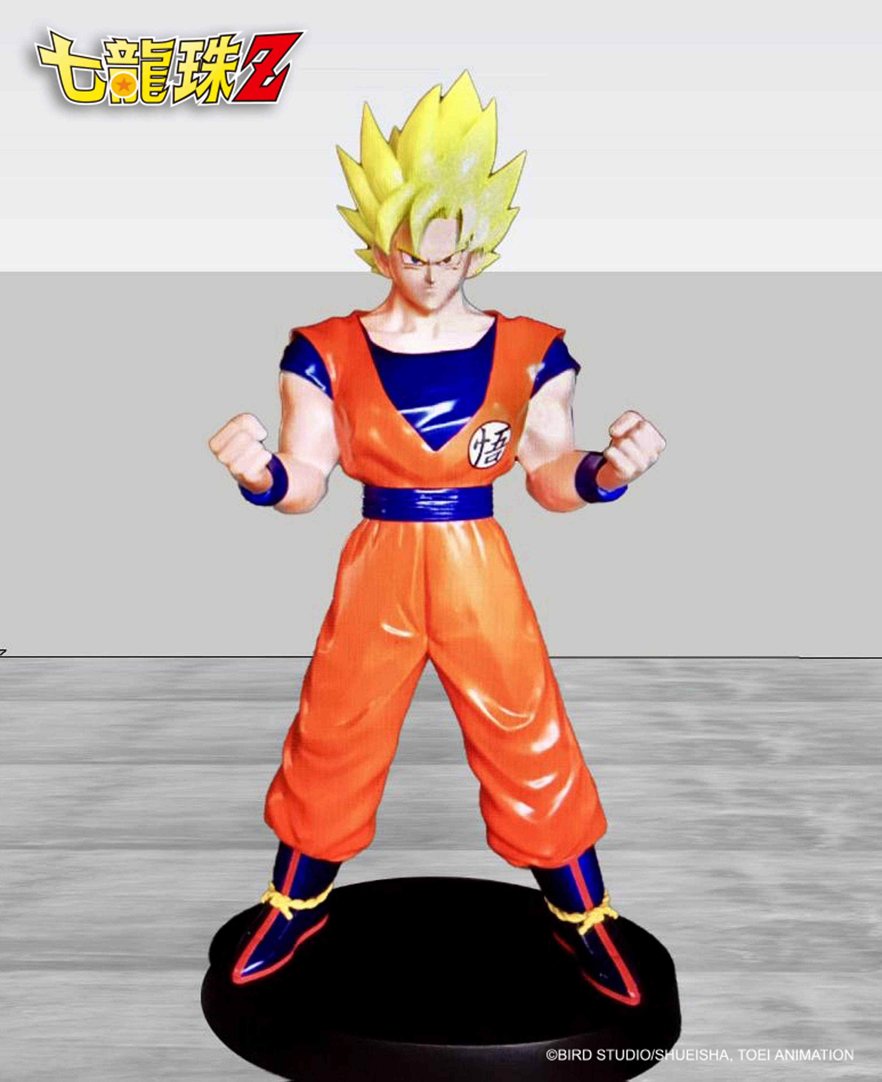 七龍珠Z快閃店打卡點-超級賽亞人等身公仔