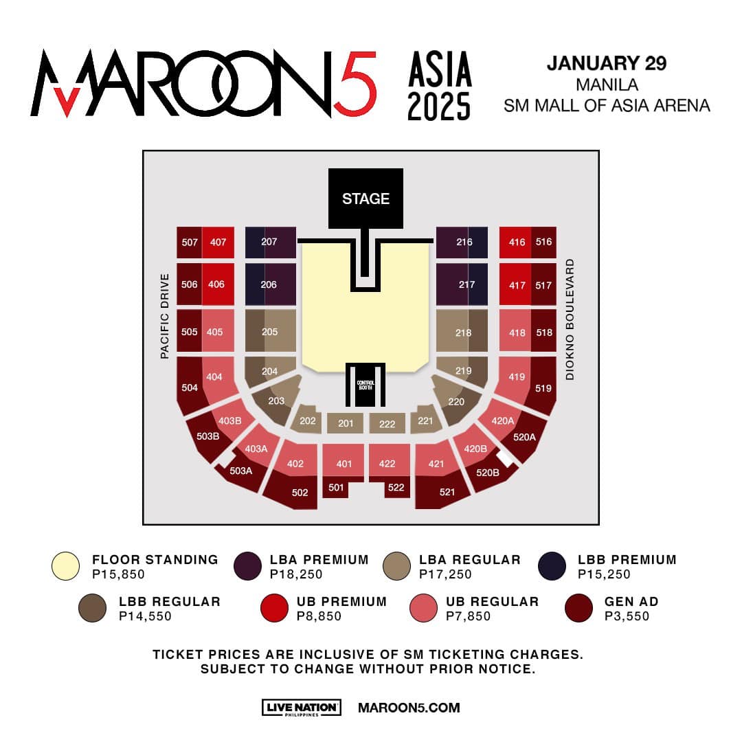 Maroon 5 Asia 2025 - Manila | Concert