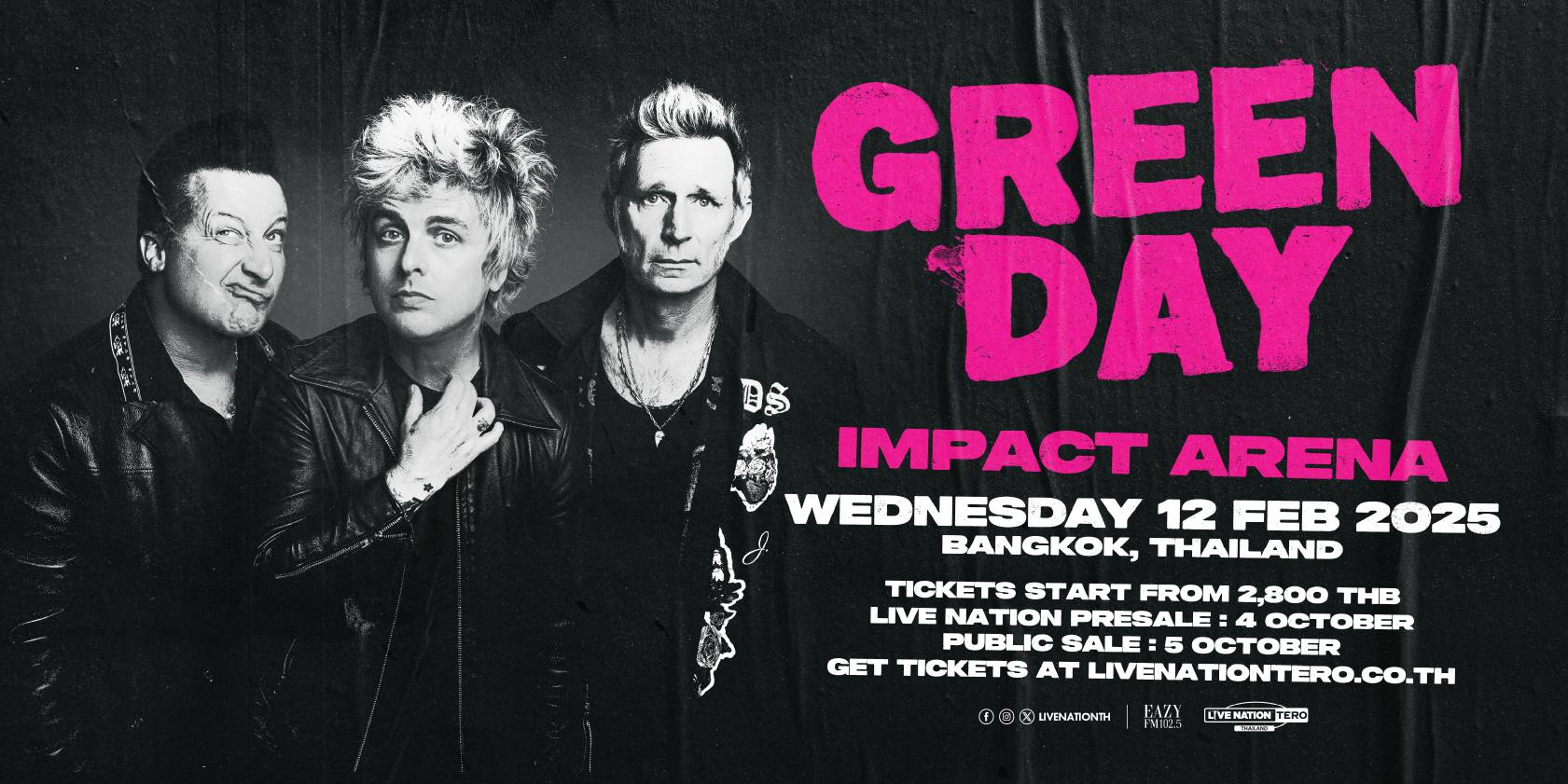 Green Day Bangkok Concert 2025 | Green Day Live In Bangkok