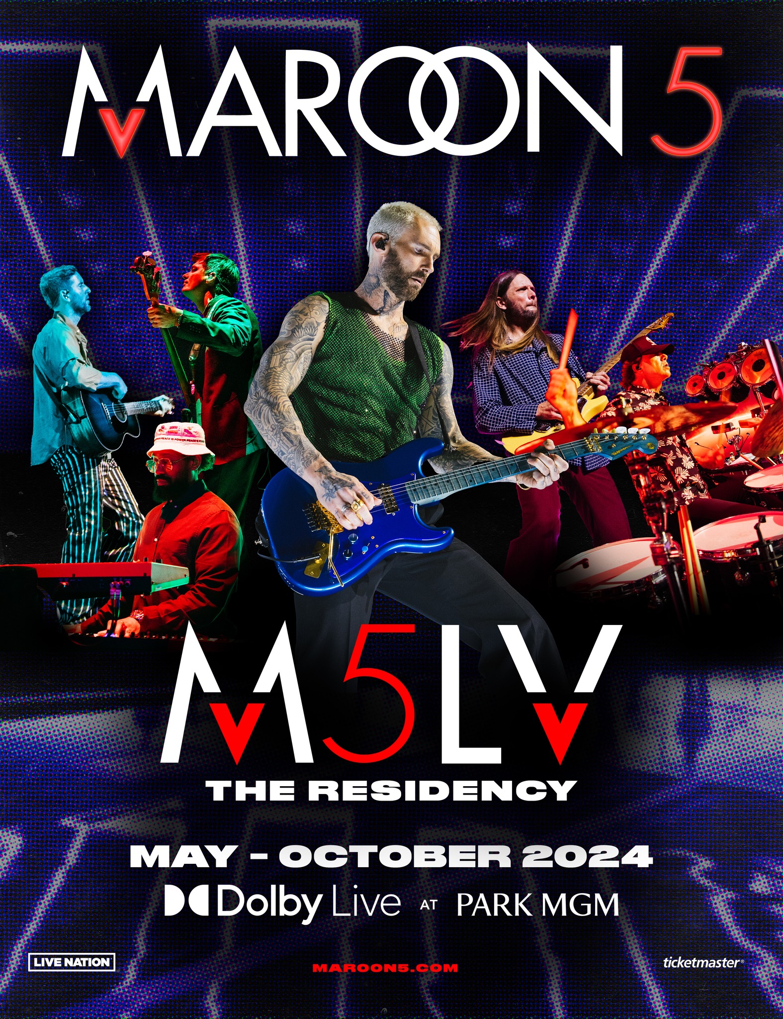 Maroon 5 M5lv The Vegas Residency Concert Dolby Live 4269