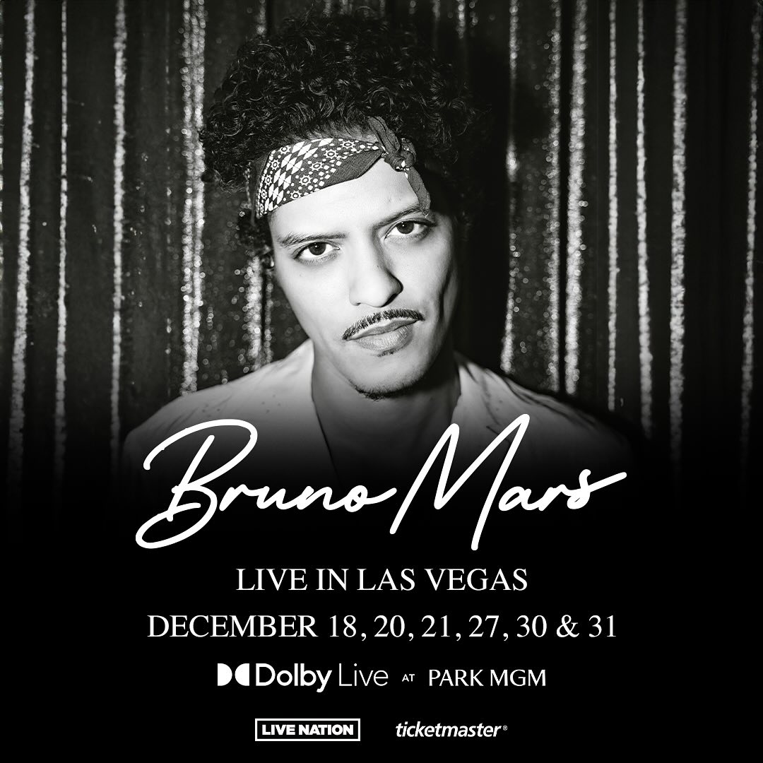 Bruno Mars Live in Las Vegas Dolby Live at Park MGM