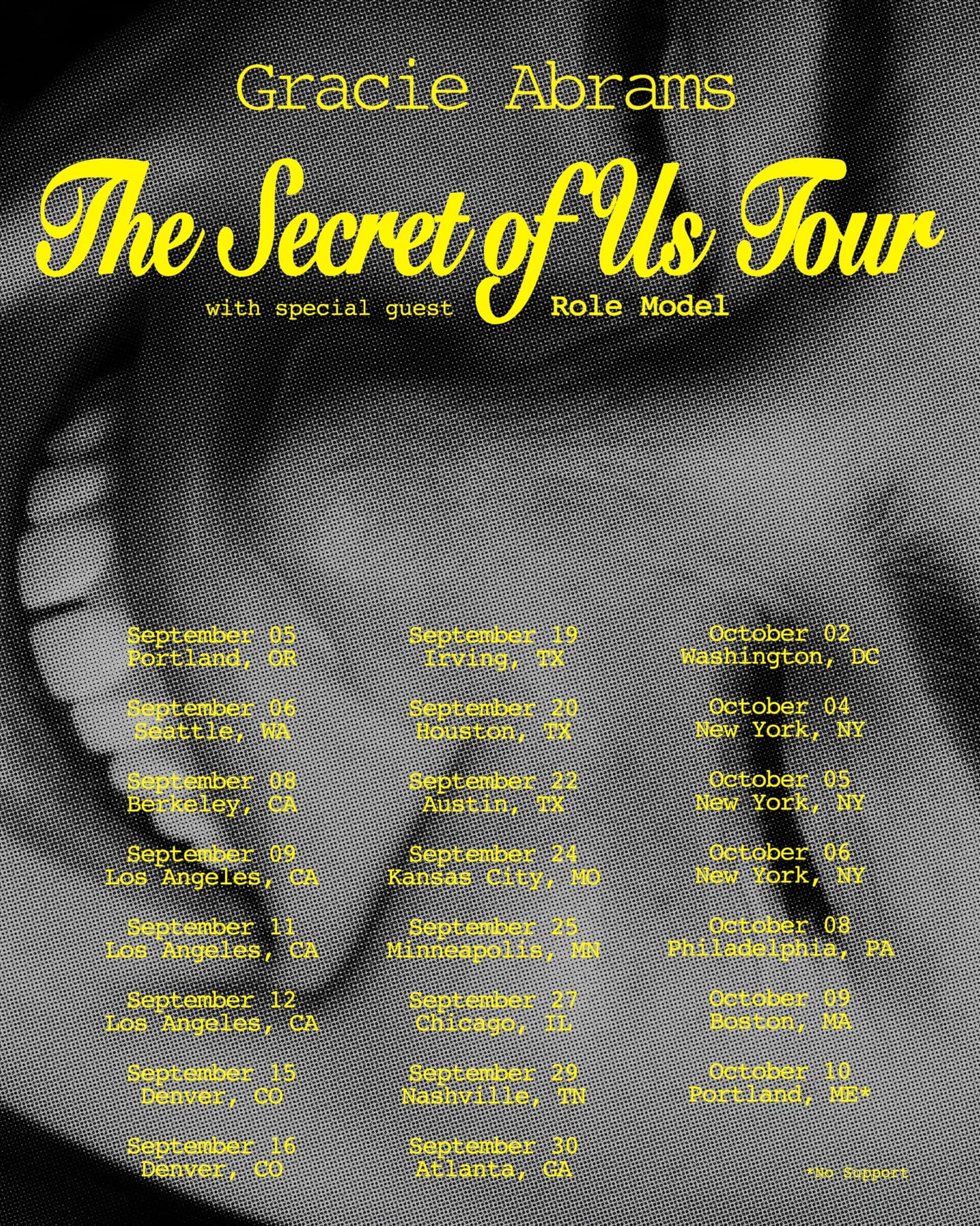 Gracie Abrams: The Secret of Us Tour with special guest Role Model in New York