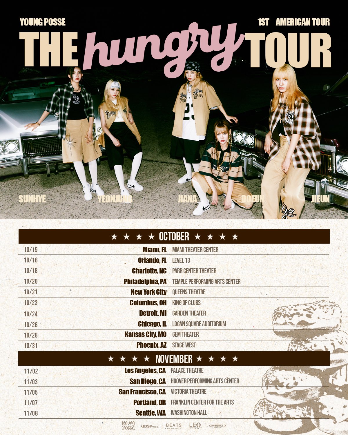 YOUNG POSSE 1st American Tour "The Hungry Tour" New York