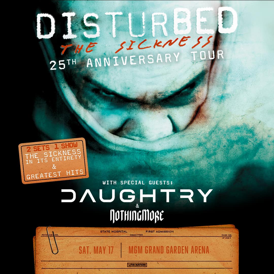 Disturbed - The Sickness 25th Anniversary Tour in Las Vegas