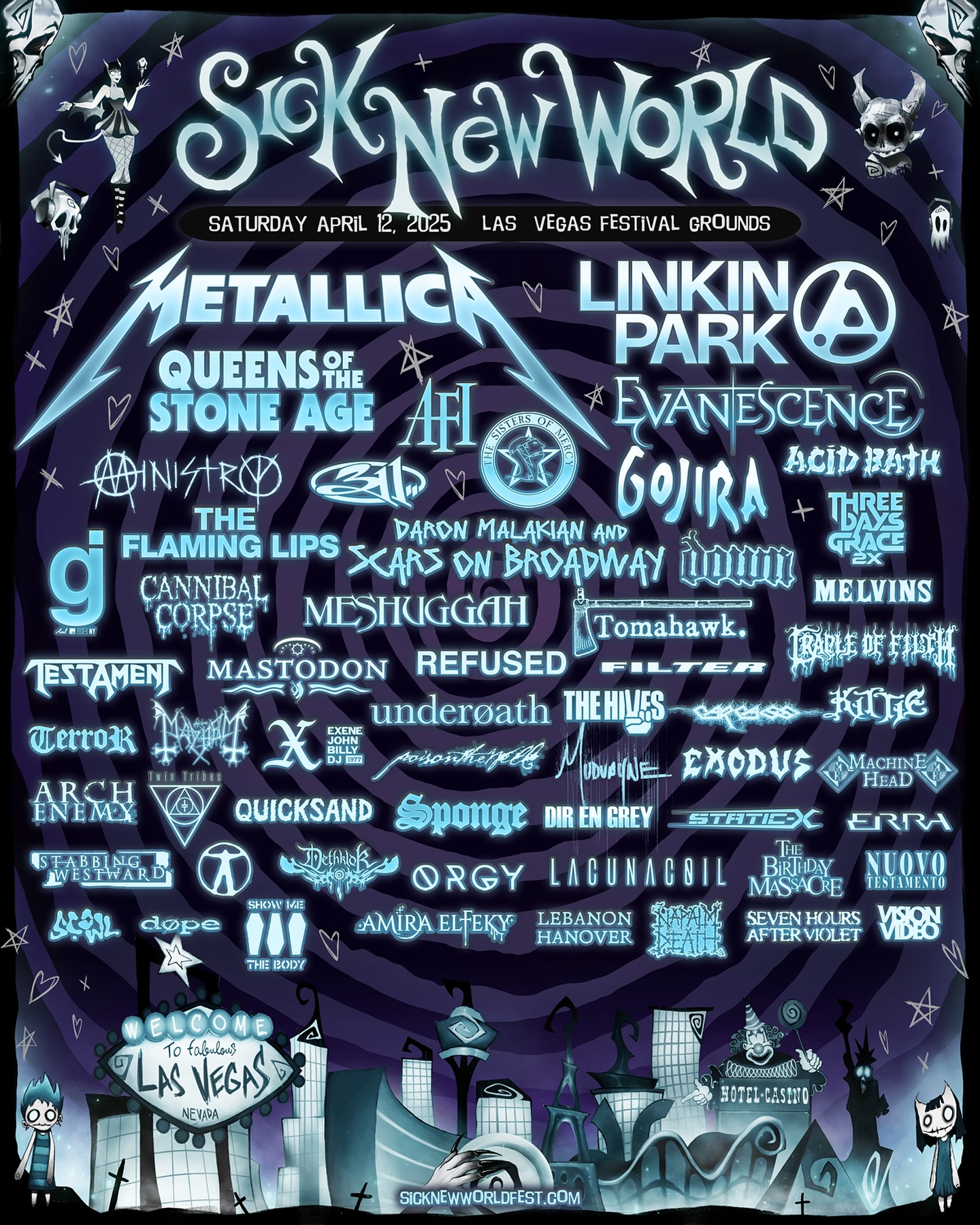 SICK NEW WORLD 2025 Las Vegas's Hard Rock Music Festival