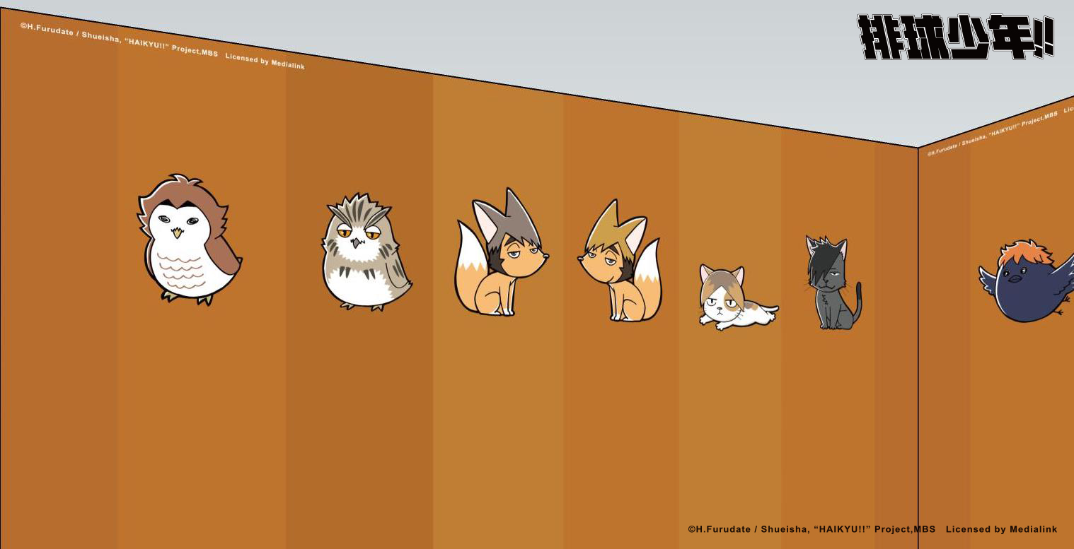 《排球少年!!》高雄快閃店-小動物打卡牆打卡點