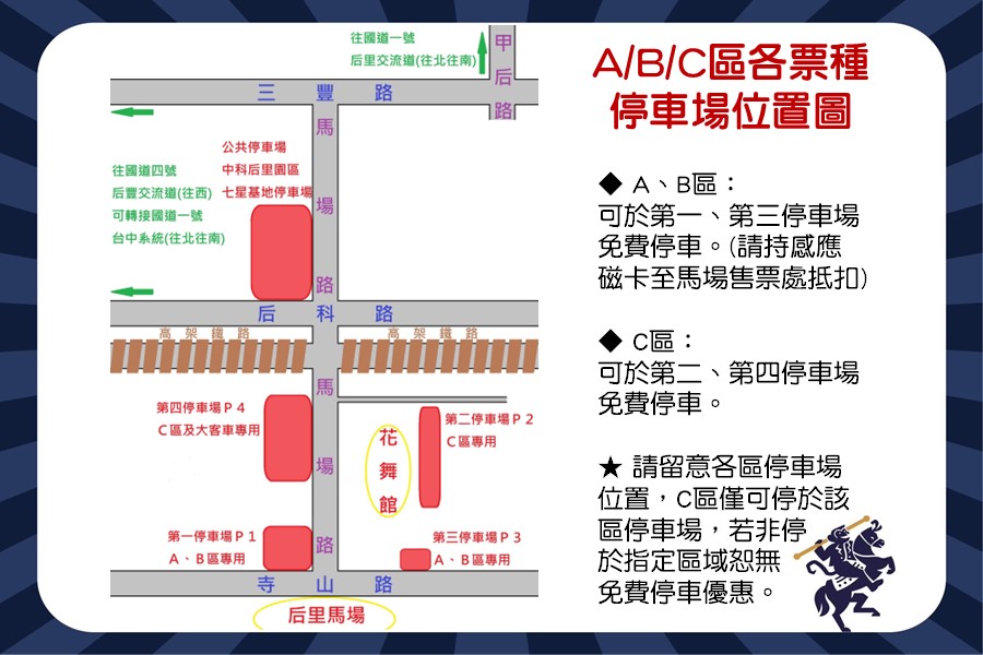 马场停车位置图