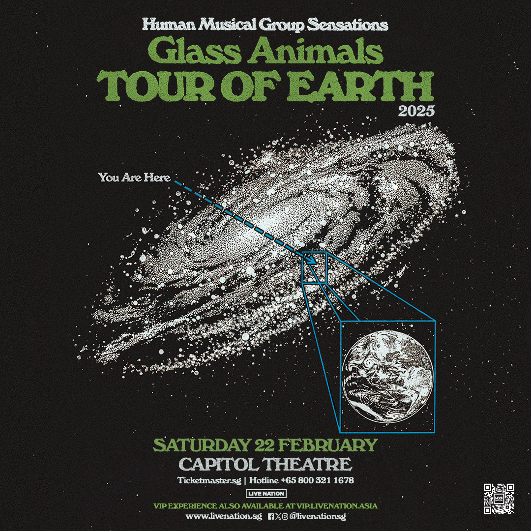 Human Music Group Sensations Glass Animals will be making their highly anticipated return to Singapore after an incredibly successful tour across the U.S. and the UK. The band is set to electrify the Capitol Theatre on Saturday, February 22th 2025