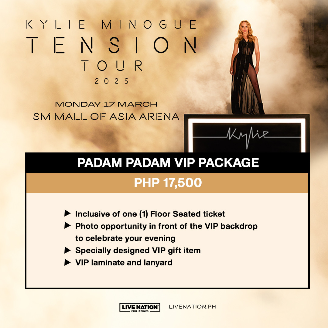 Kylie Minogue Manila vip