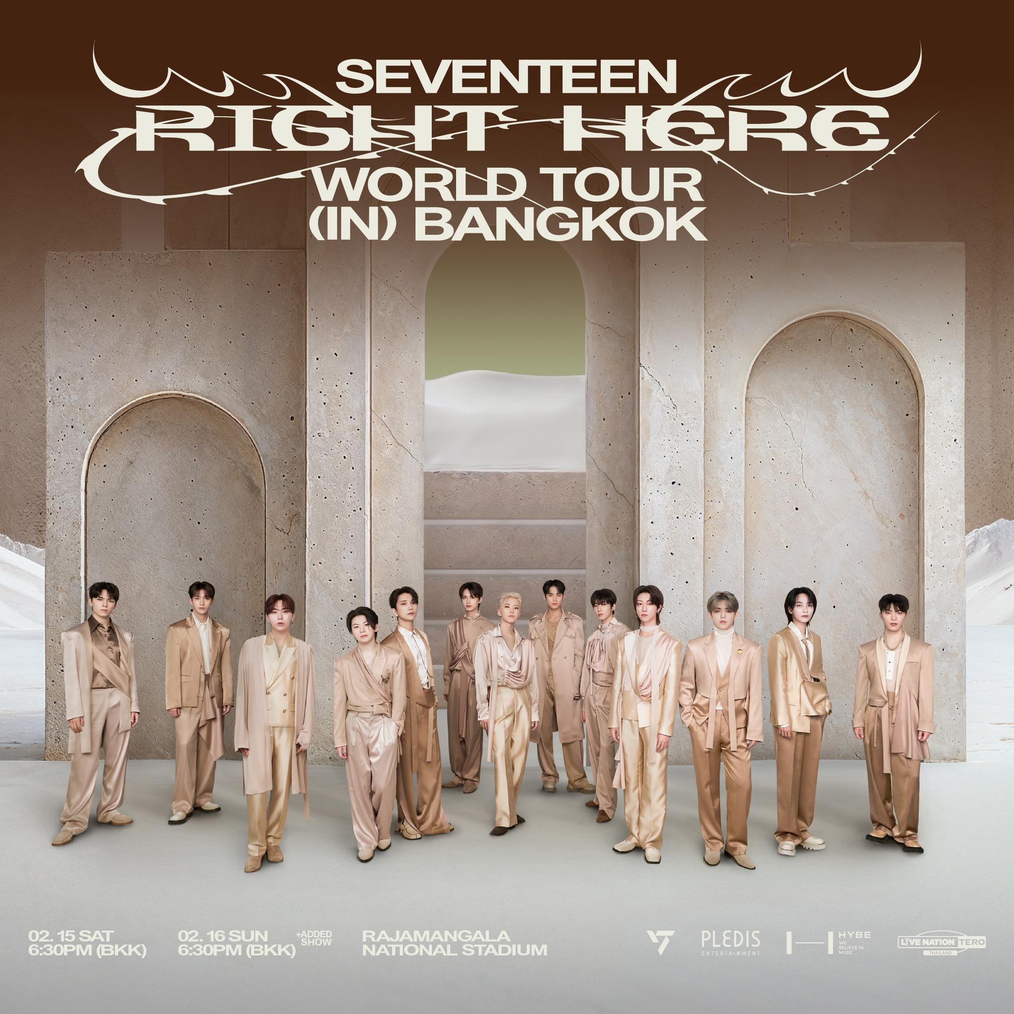 SEVENTEEN演唱会2025曼谷站 SEVENTEEN [RIGHT HERE] WORLD TOUR IN BANGKOK加场