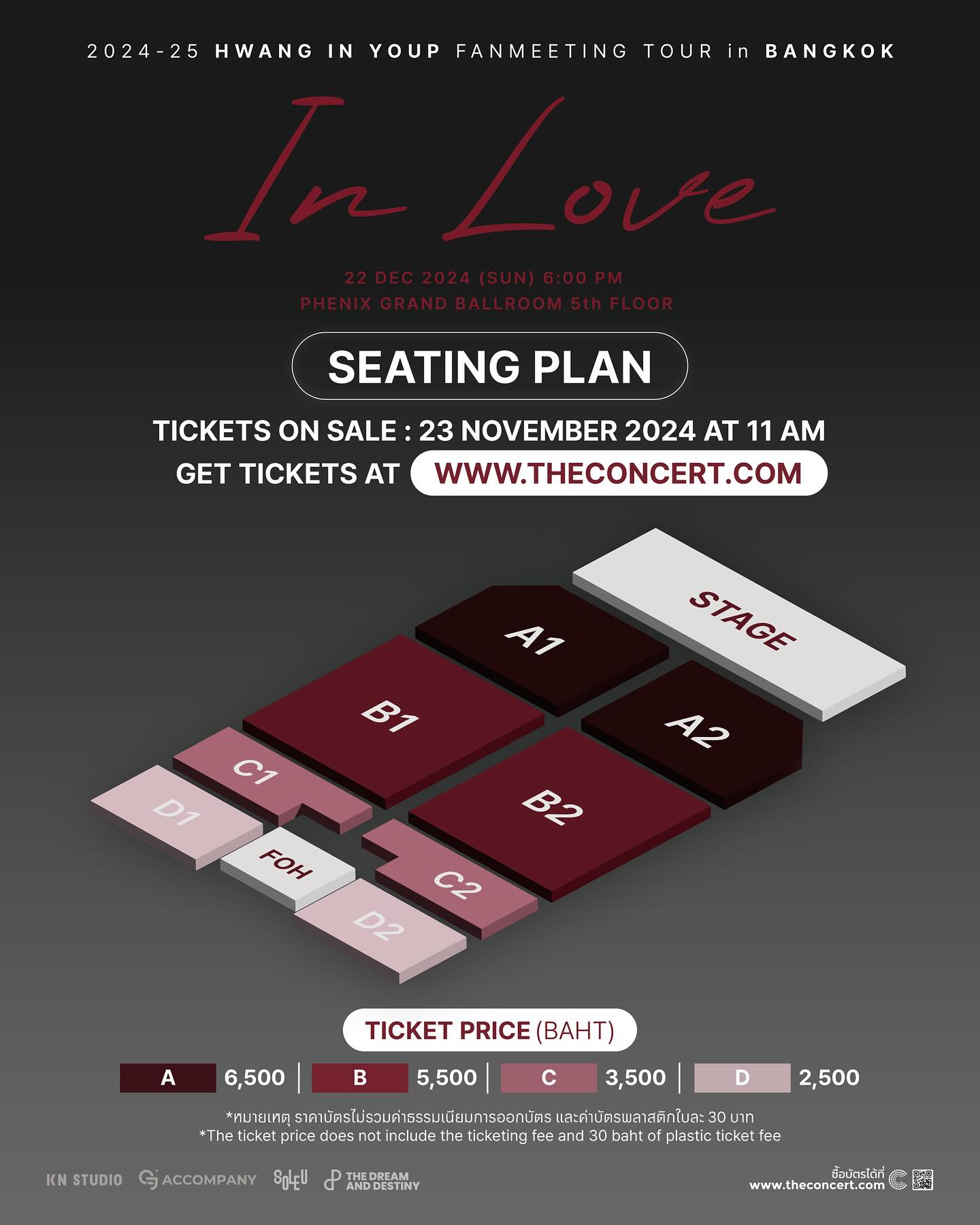 Hwang In Youp bangkok fanmeet seat map