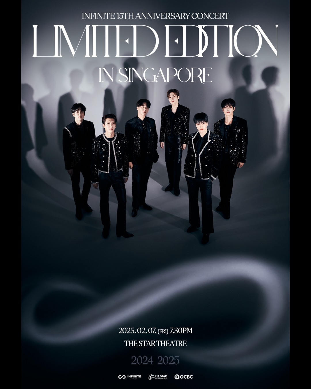 人氣K-pop男團 INFINITE 宣佈即將舉辦15週年紀念演唱會,2024 - 2025 INFINITE 15TH ANNIVERSARY CONCERT IN SINGAPORE新加坡站將於2025年2月7日在The Star Theatre舉辦