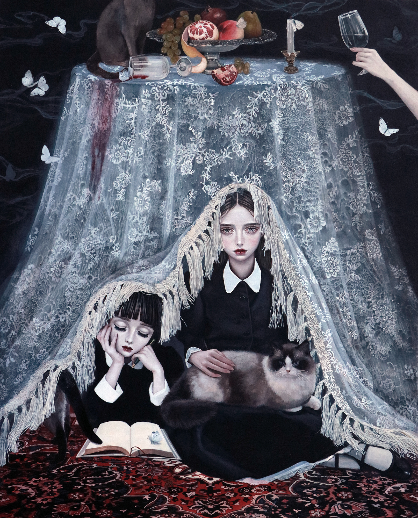 三匹の猫たちThree Cats