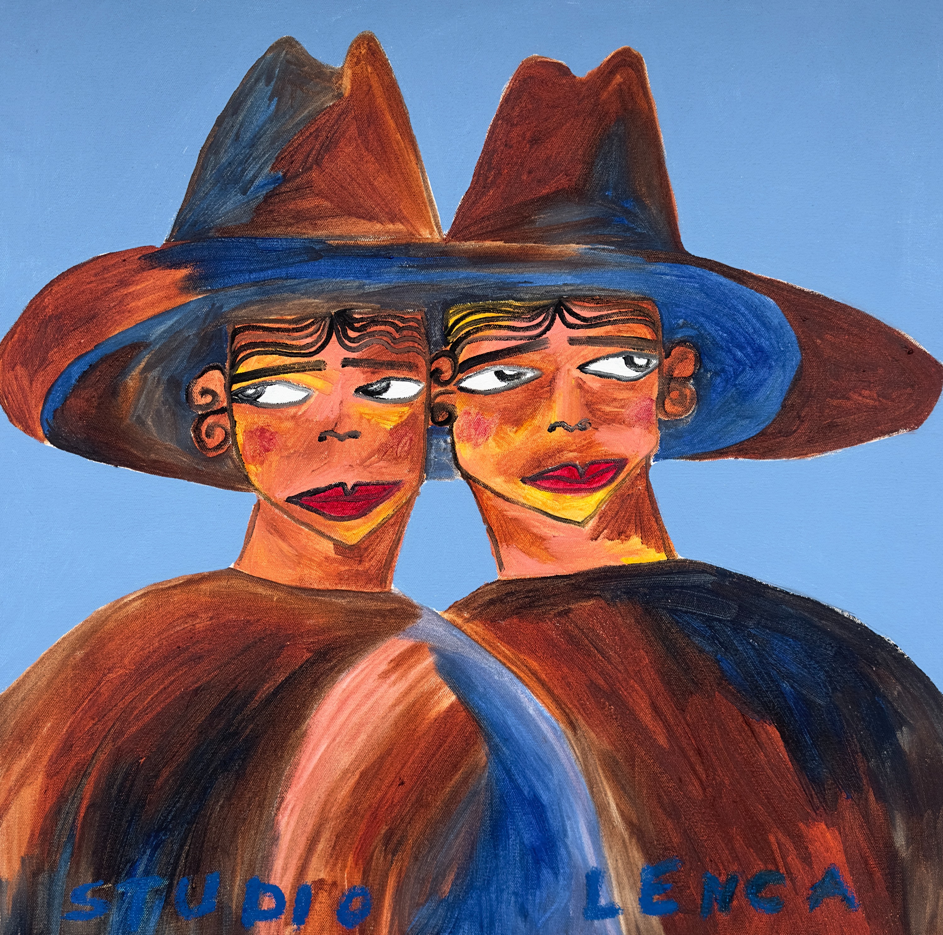 Buscando , 2024, Oil and acrylic on canvas, 60cm x 60cm