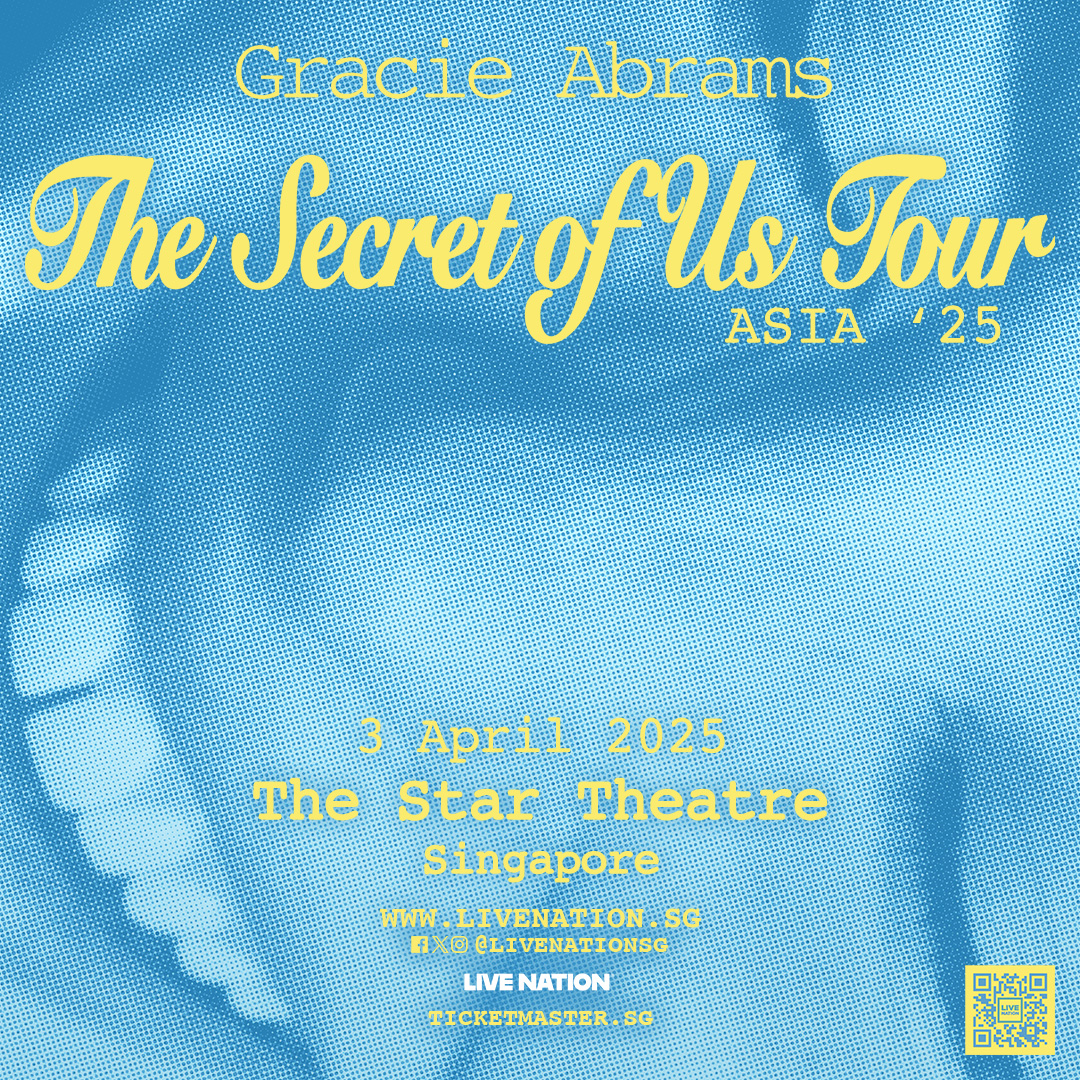 Gracie Abrams: The Secret of Us Tour新加坡将于2025年4月3日在The Star Theatre开唱