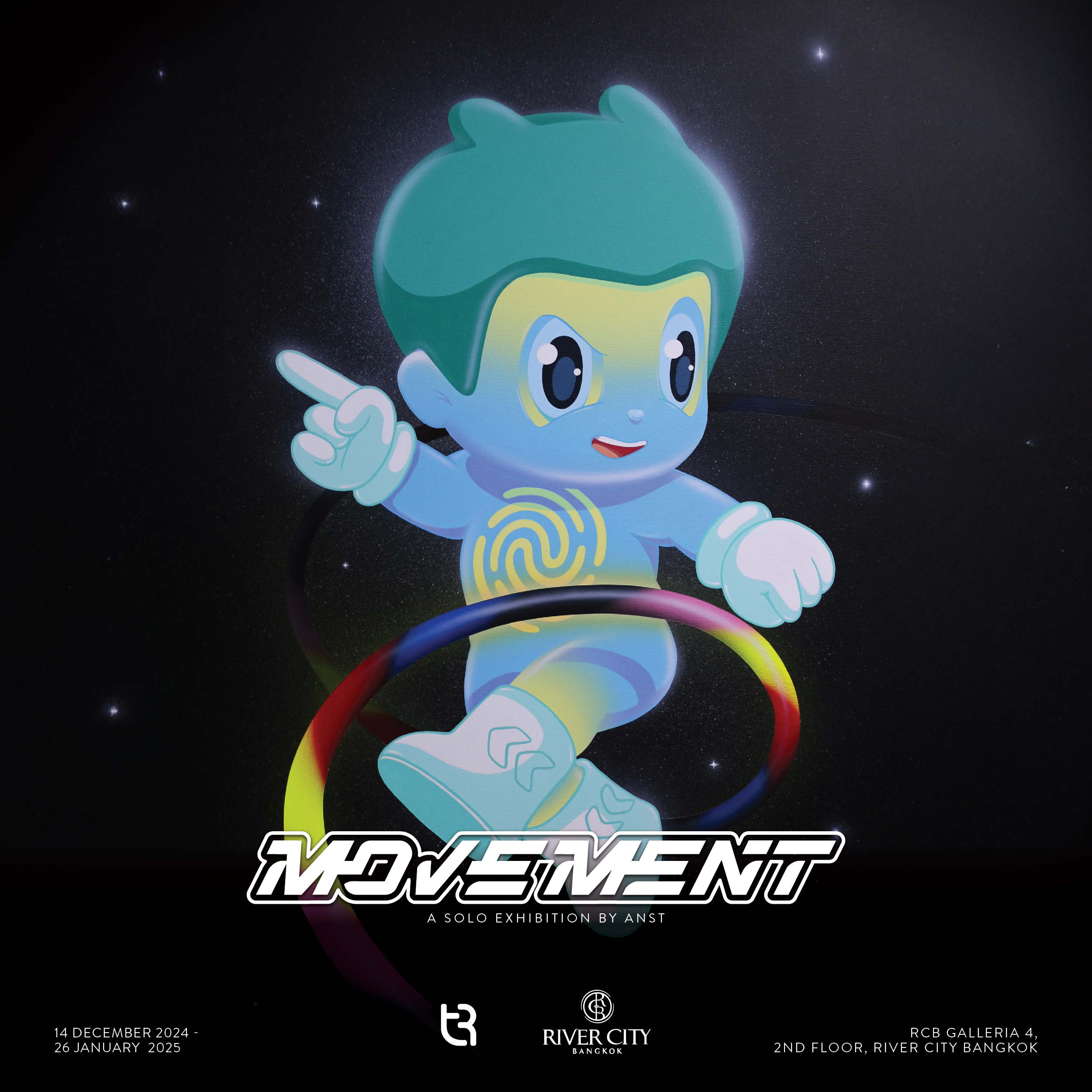 Experience the artistry of Anusorn Thontong’s first solo exhibition, presented by Gallery TR—a creative collaboration between River City Bangkok and Trendy Gallery, from 14 December 2024 to 26 January 2025.