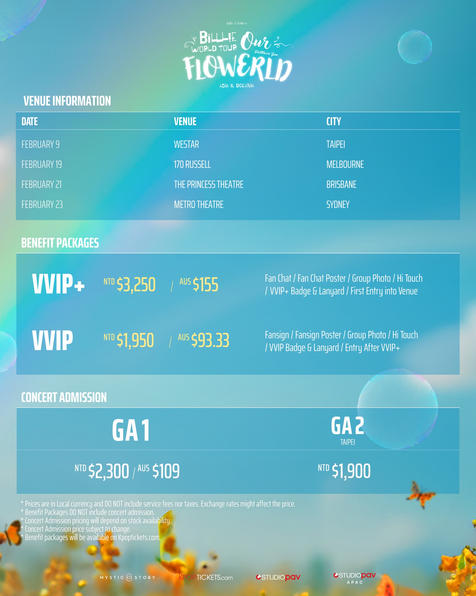 Billlie台北演唱會2025票價