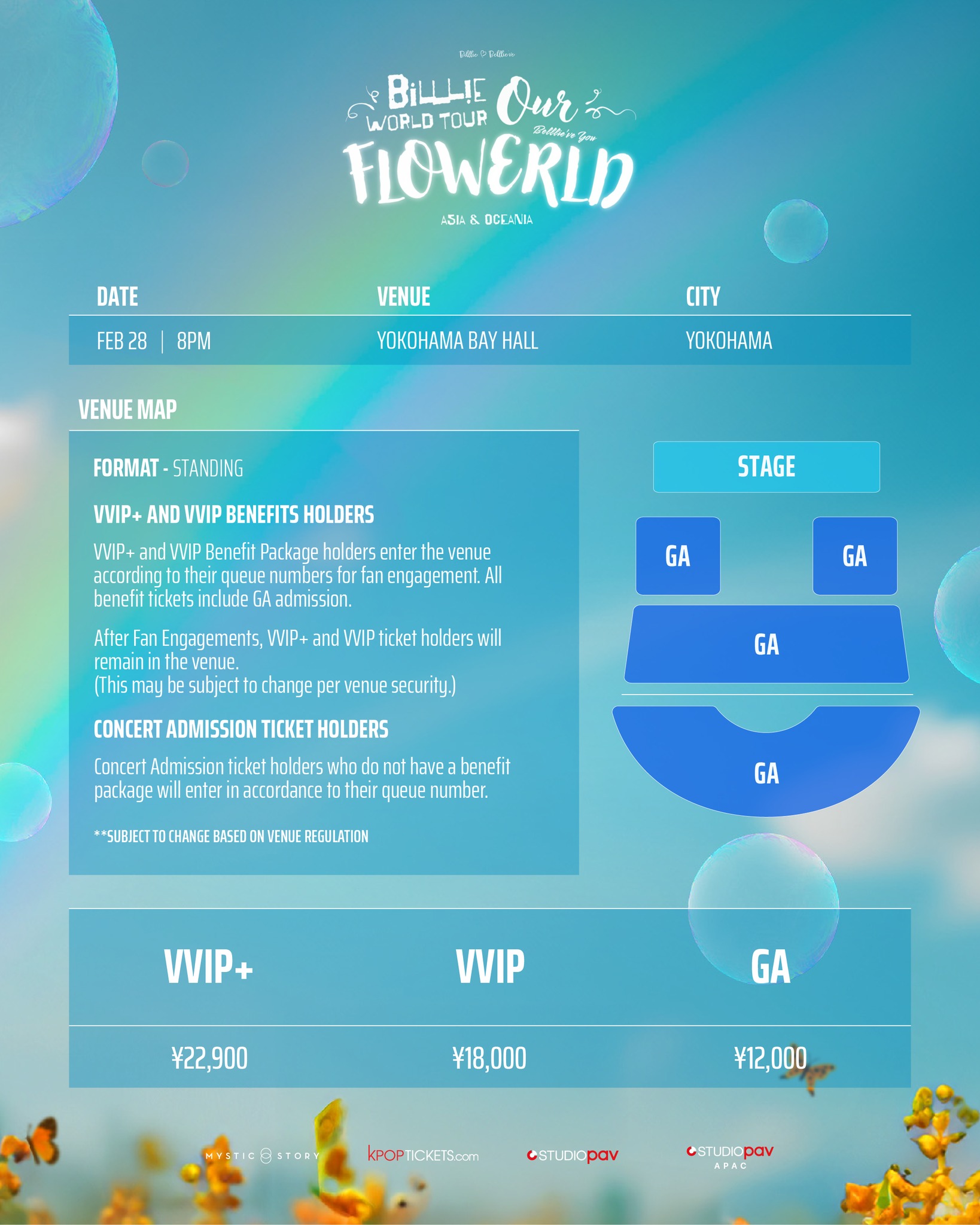 Billlie Yokohama Concert 2025 Seat Layout