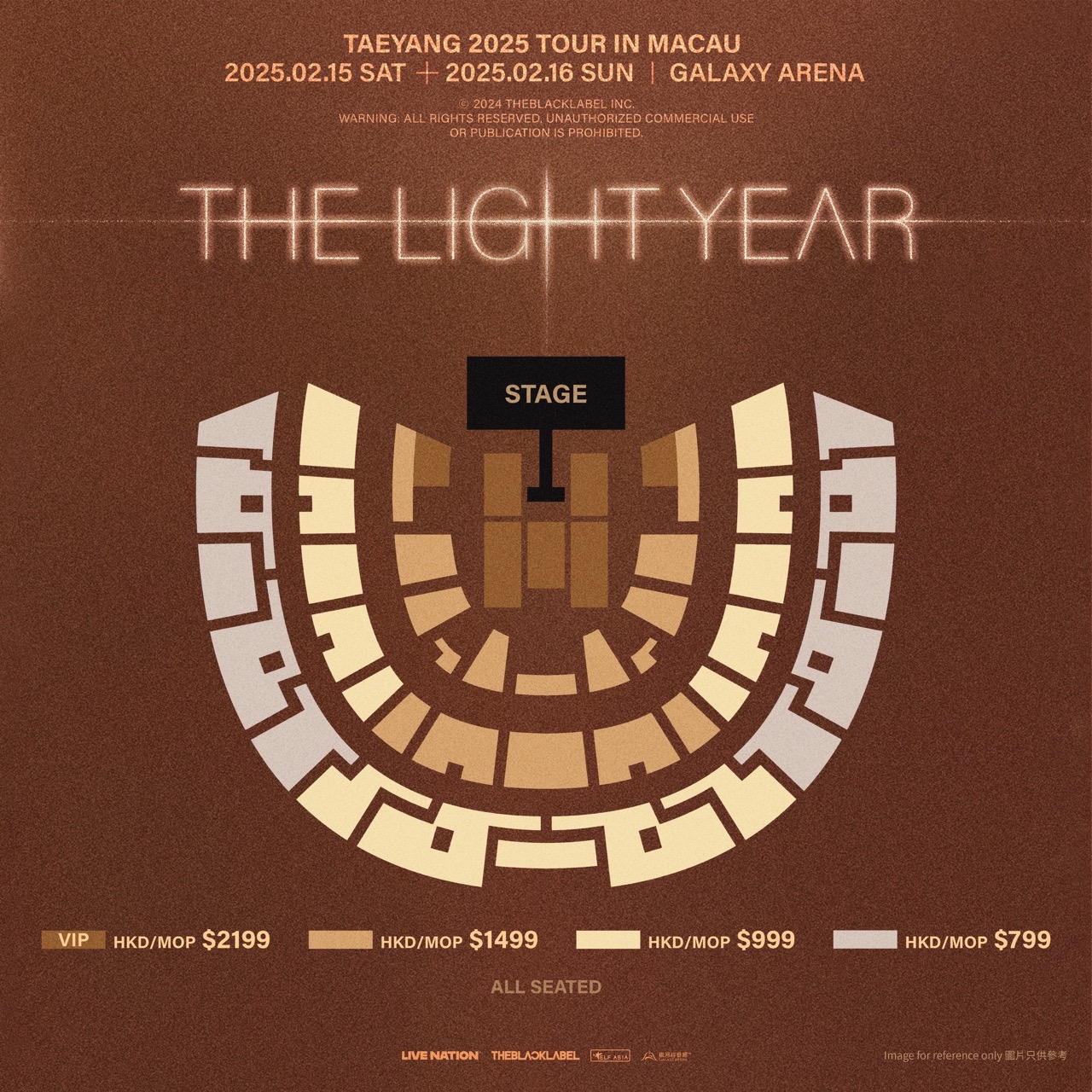 Taeyang Concert 2025 Macau Seating Plan