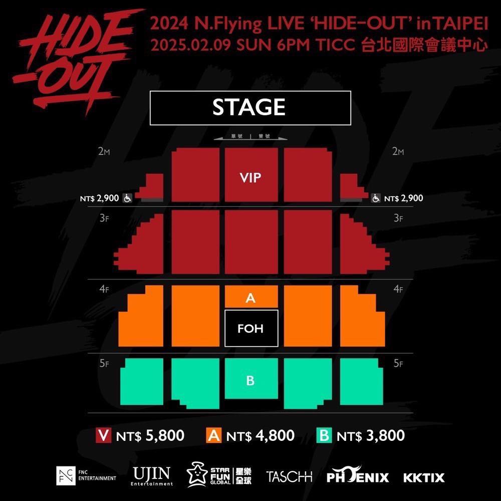 N.Flying台北演唱會2025票價