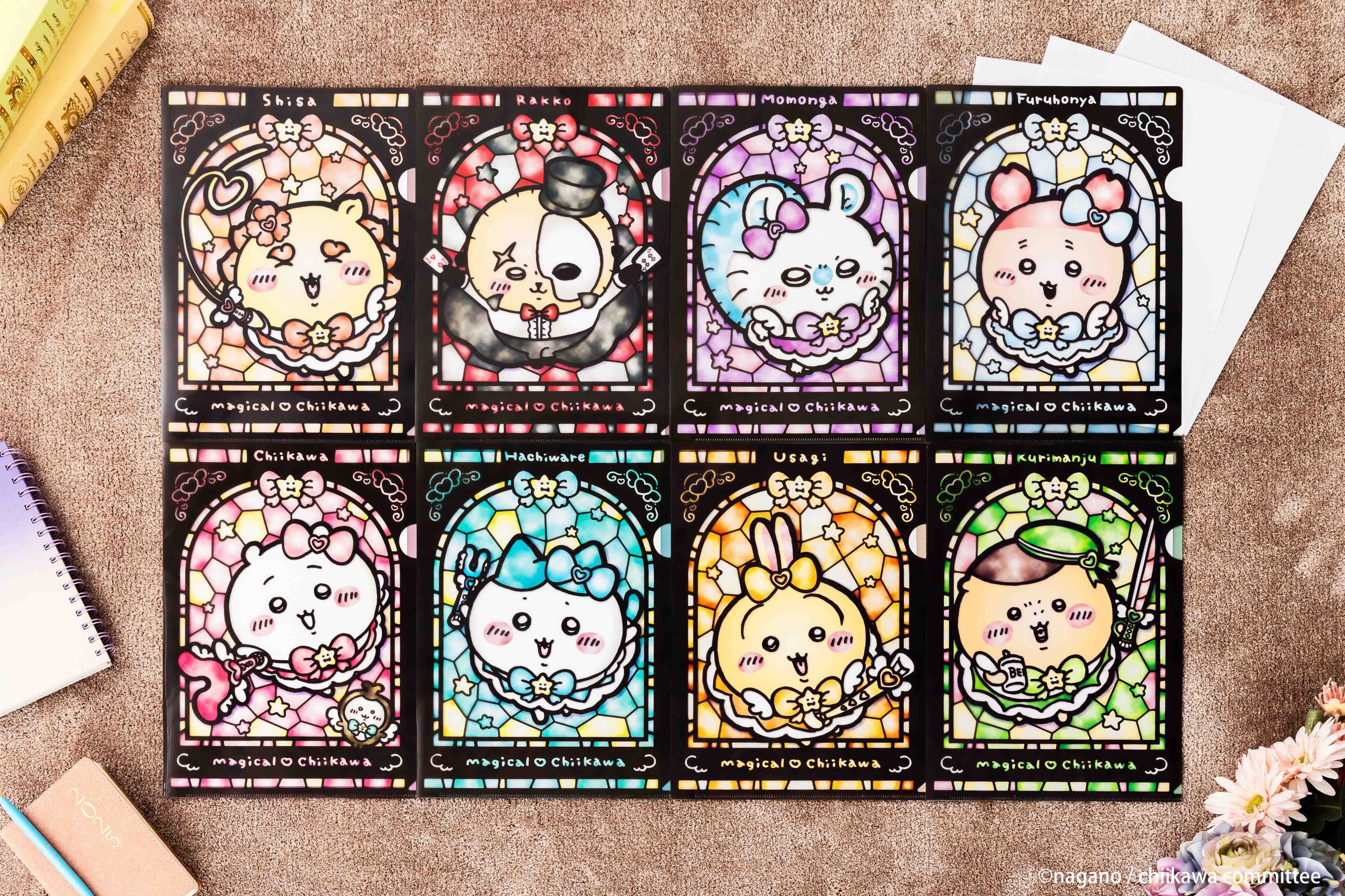 魔法吉伊卡哇華山快閃店重點商品:魔法吉伊卡哇彩繪玻璃風資料夾
