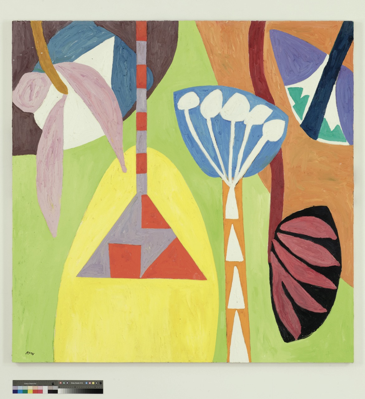 Ayres, D_Anete, 2012, oil on canvas, 60 x 60 in., 152.5 x 152.5 cm大