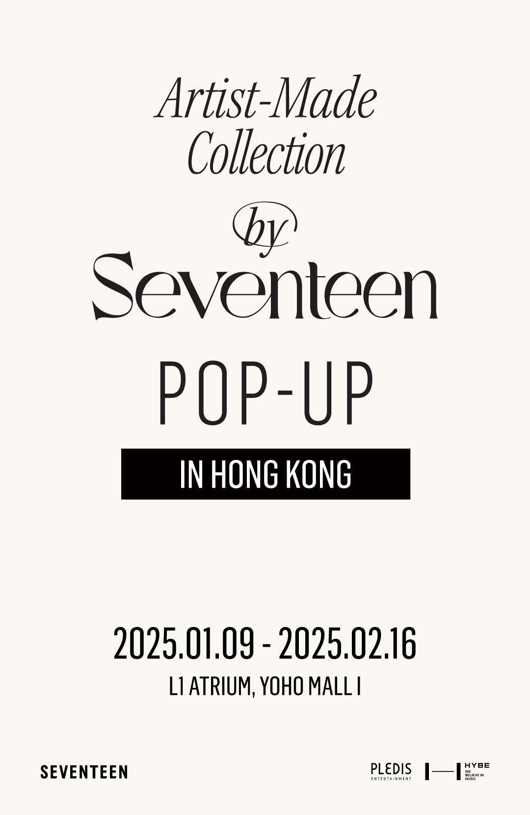 Artist-Made Collection by SEVENTEEN POP-UP in HONG KONG