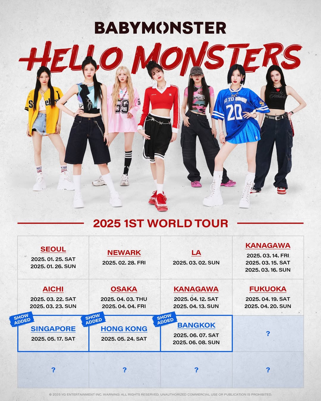 2025 BABYMONSTER 1st WORLD TOUR < HELLO MONSTERS > IN HONG KONG