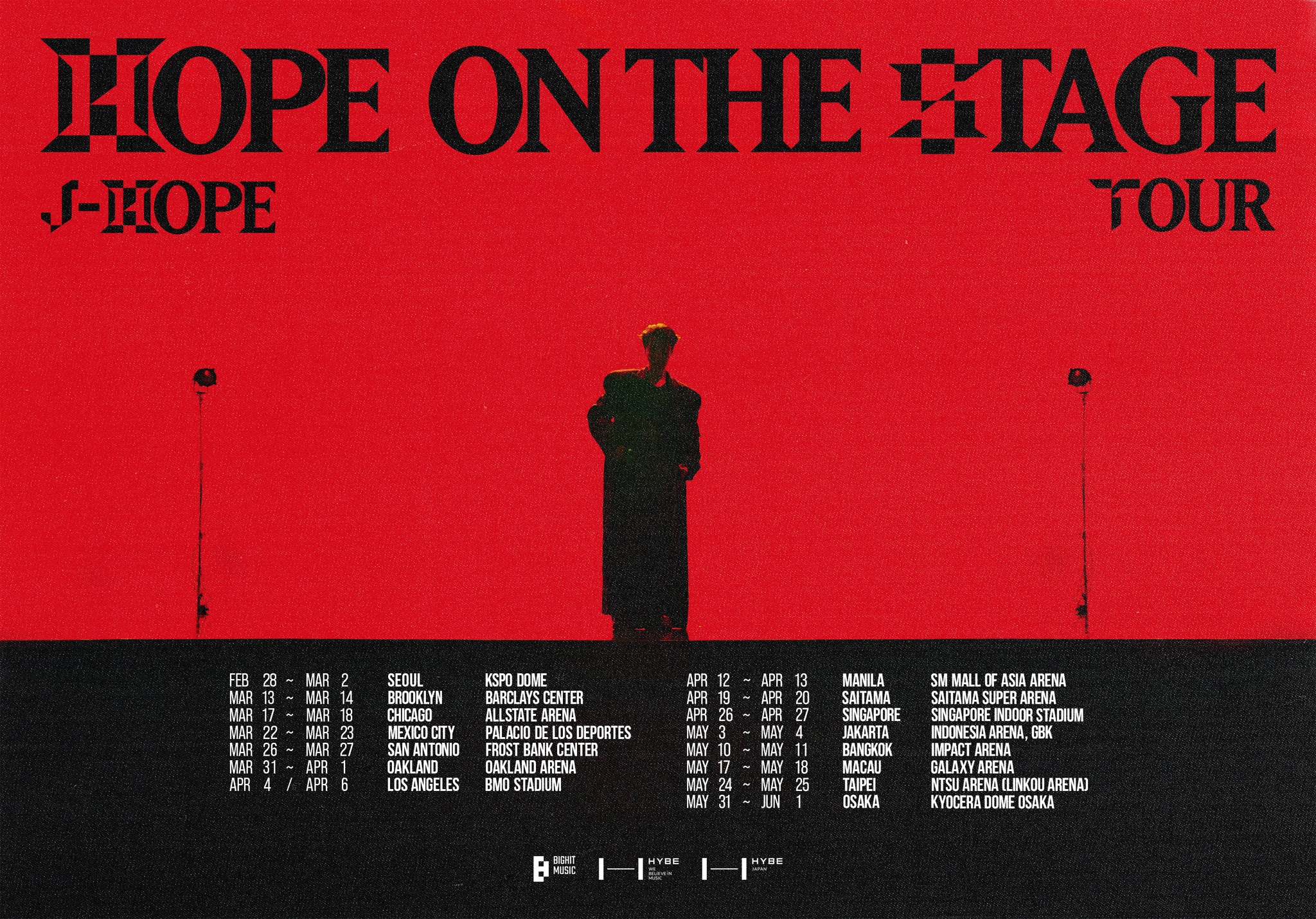 "J-Hope Brings 'Hope on the Stage' to Manila: Full Ticket and Seat Map Details Inside!"