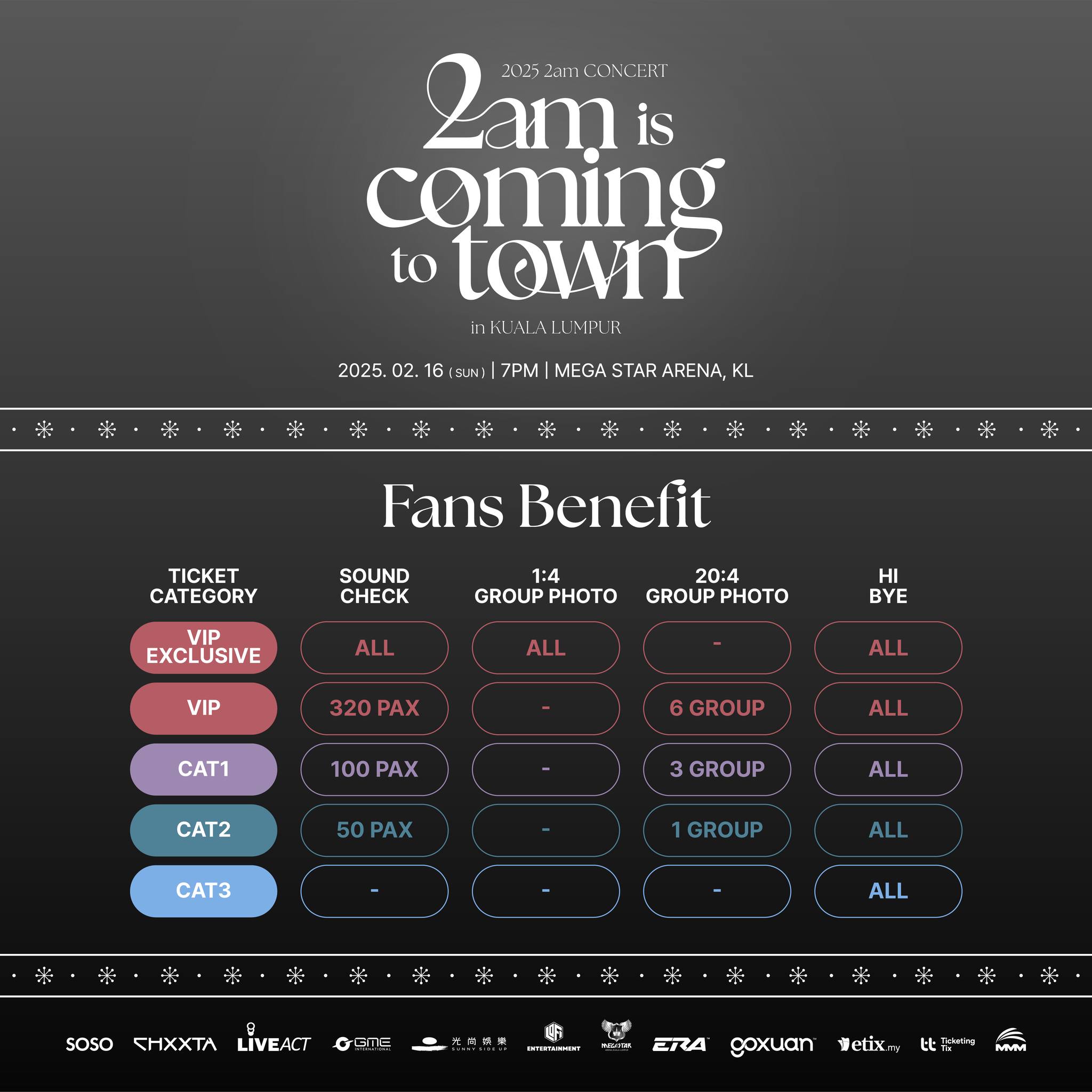 2025 2am Concert in Kuala Lumpur Mega Star Arena