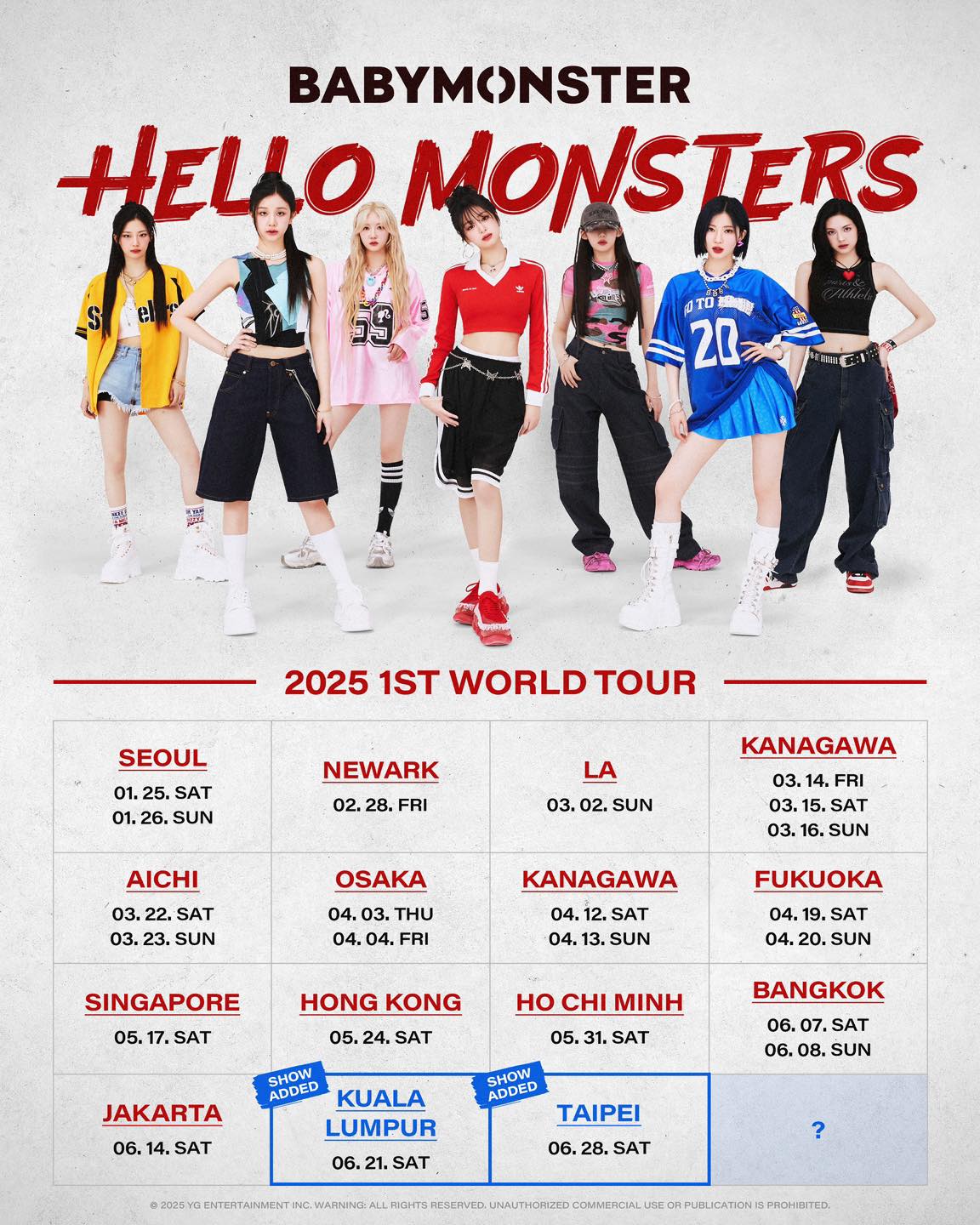 2025 BABYMONSTER 1st WORLD TOUR IN TAIPEI